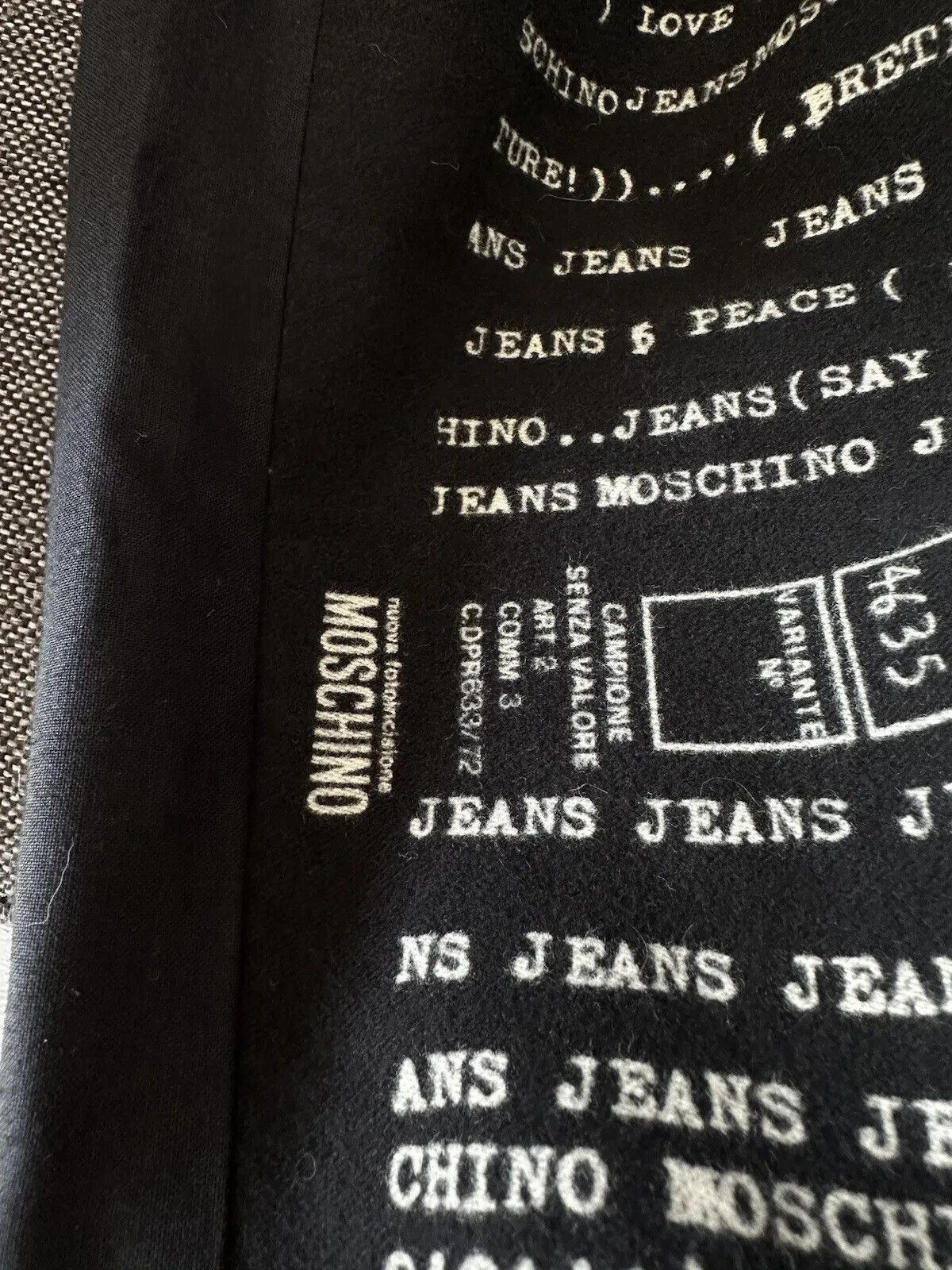 Moschino Vintage 90s Moschino Jeans Print Letters Overprint Pants Size US 32 / EU 48 - 15 Thumbnail
