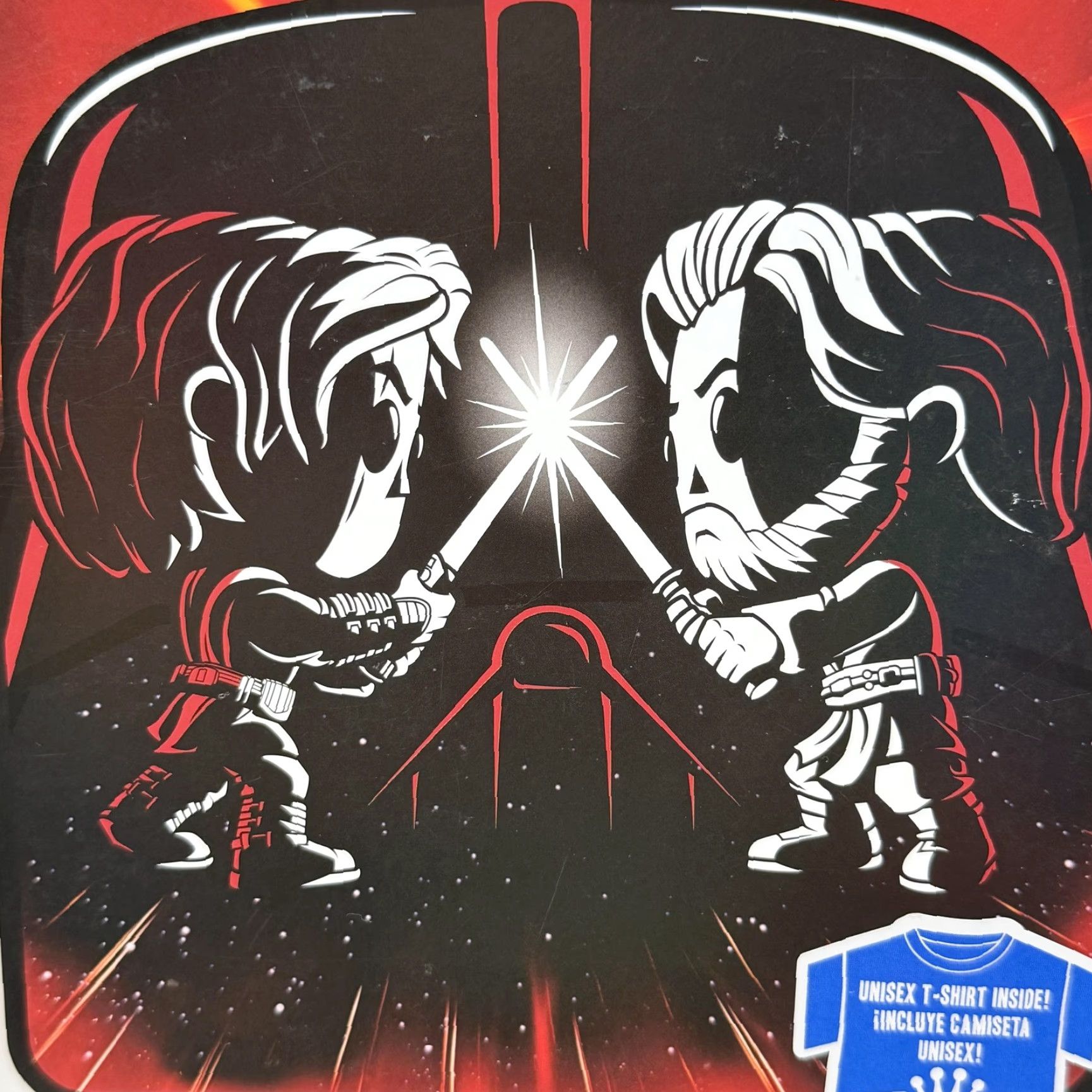 Star Wars VINTAGE Star Wars Shirt Mens Large Black Funko Pop Tees Anakin Vs Obi Wan Graphic Size US L / EU 52-54 / 3 - 3 Thumbnail