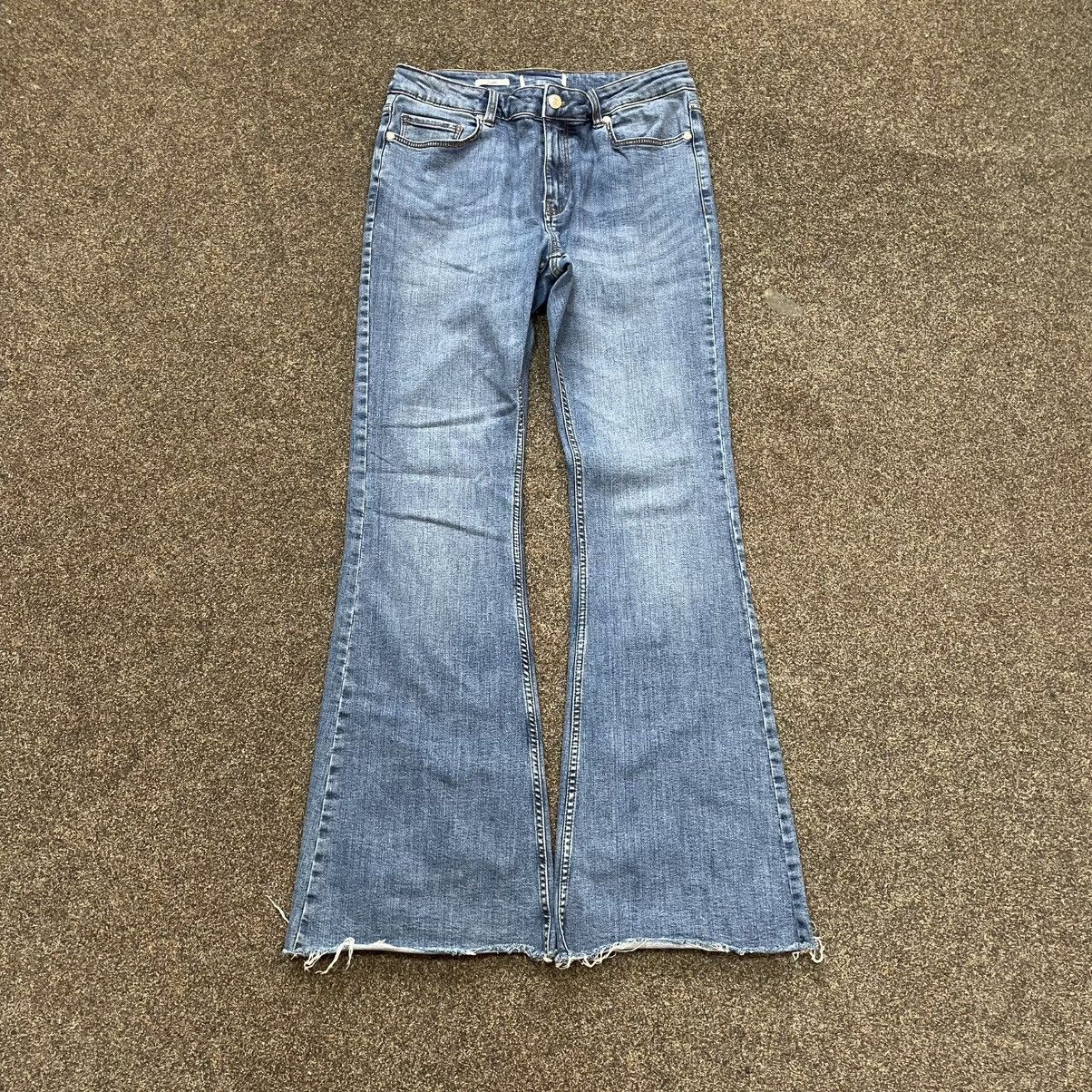 Vintage Vintage Y2K Flared Distressed Jeans Baggy Wide Leg Grunge 32 Size US 32 / EU 48 - 2 Thumbnail