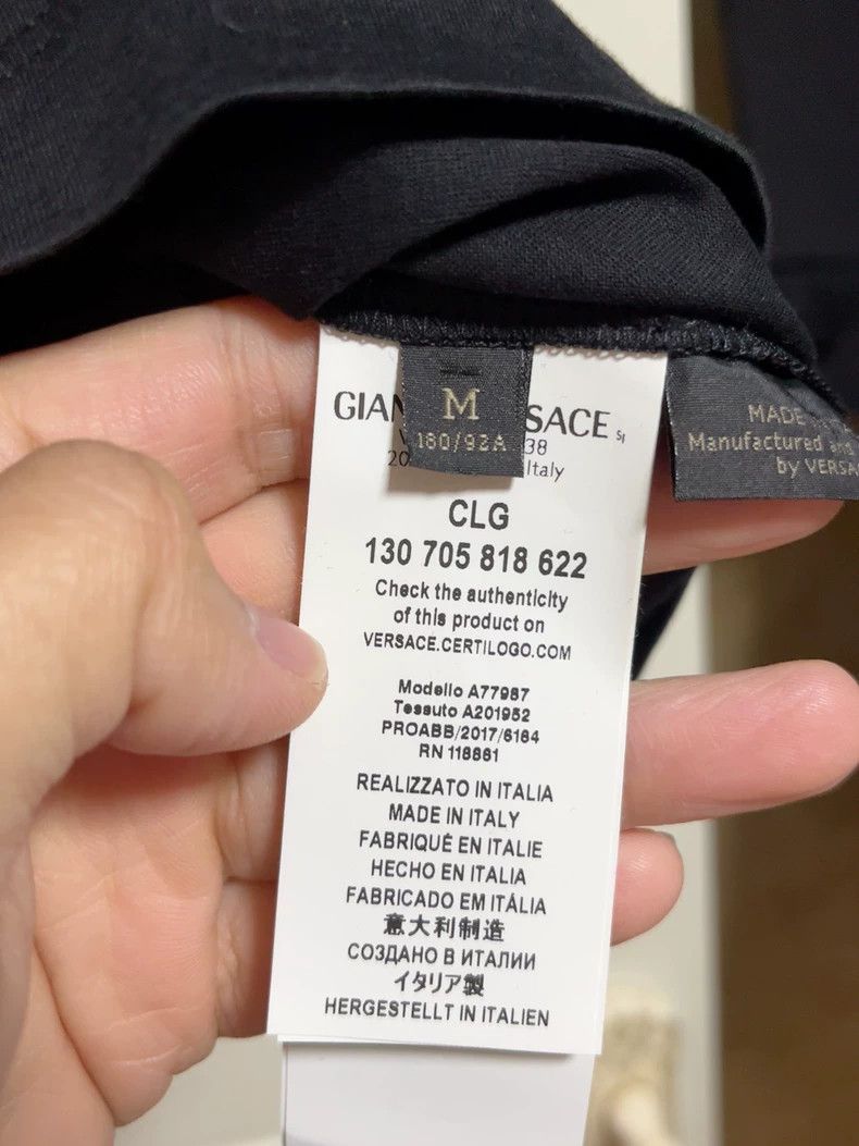 Versace Versace Black short-sleeved T-shirt Size US M / EU 48-50 / 2 - 6 Thumbnail