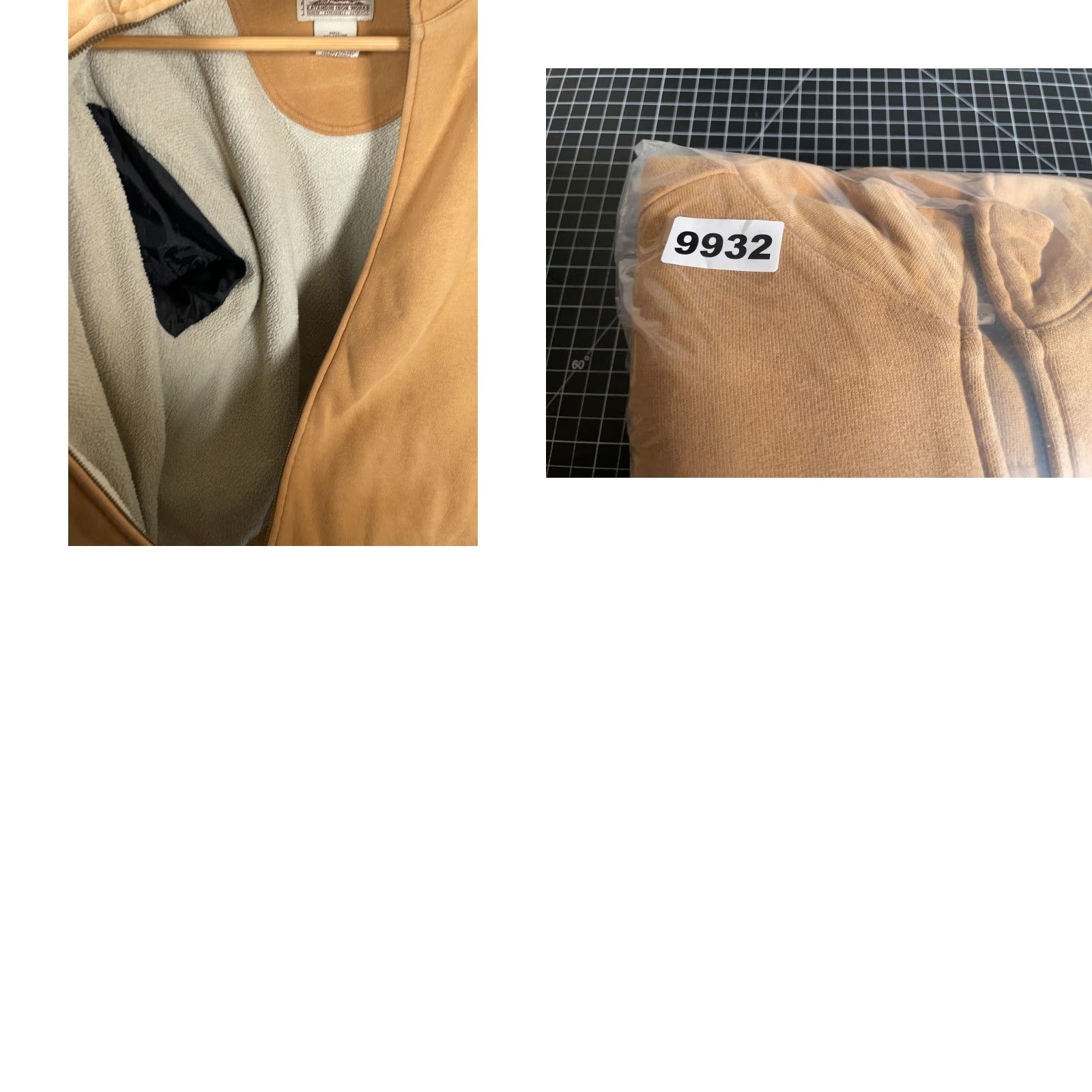 Vintage L.L. Bean Katahdin Iron Works Sherpa Lined Sweatshirt Men's Medium Tan Zip Up Size US M / EU 48-50 / 2 - 9 Thumbnail