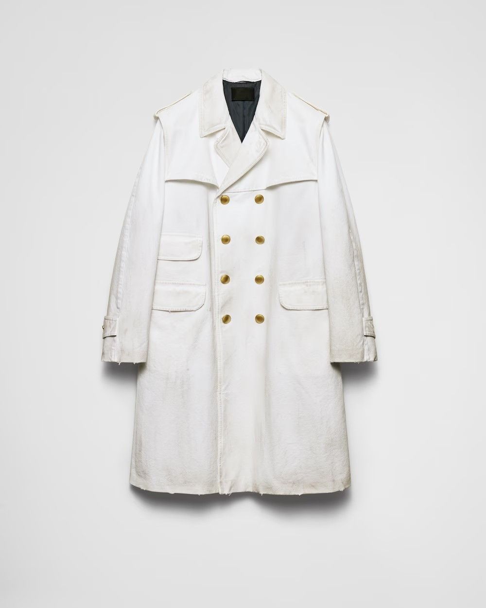 o1bcso1str1025 Canvas Old Coat in White