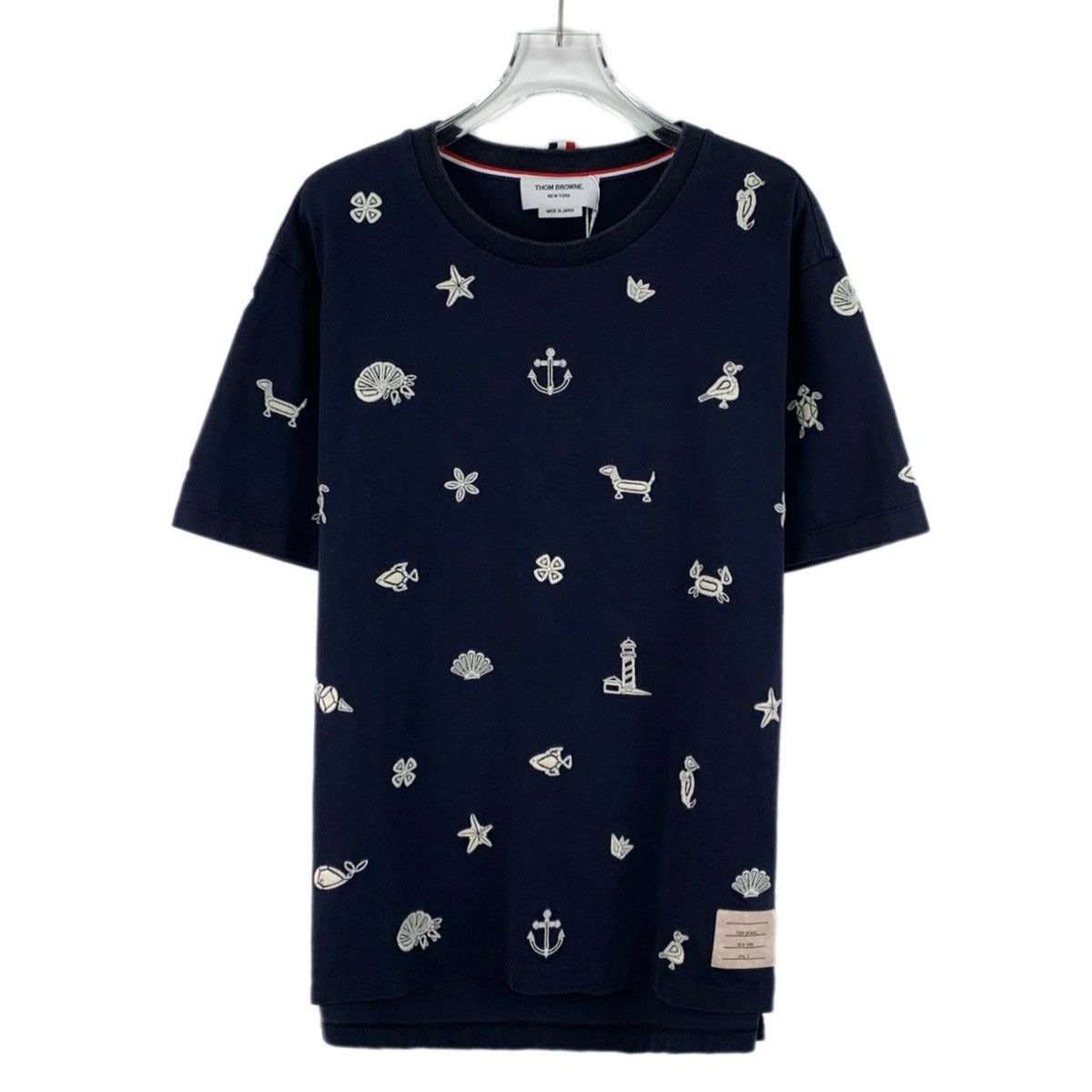 Thom Browne Thom Browne Navy Animal Short Sleeve T-Shirt K26WX Size US L / EU 52-54 / 3 - 1 Thumbnail