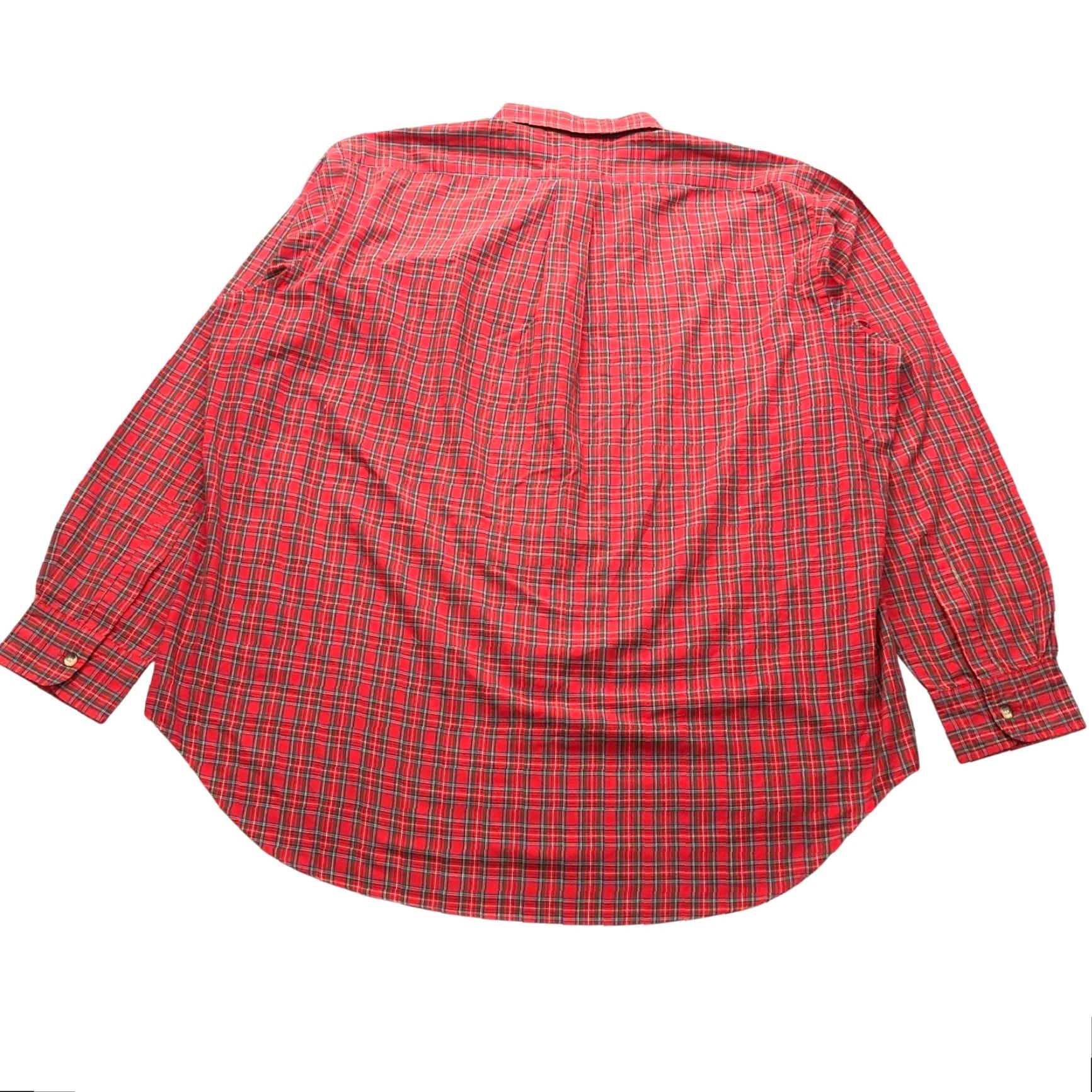 Vintage VINTAGE Woolrich Button-Up Shirt Men XL Long Sleeve Plaid Red White Green Shirt Size US XL / EU 56 / 4 - 2 Thumbnail
