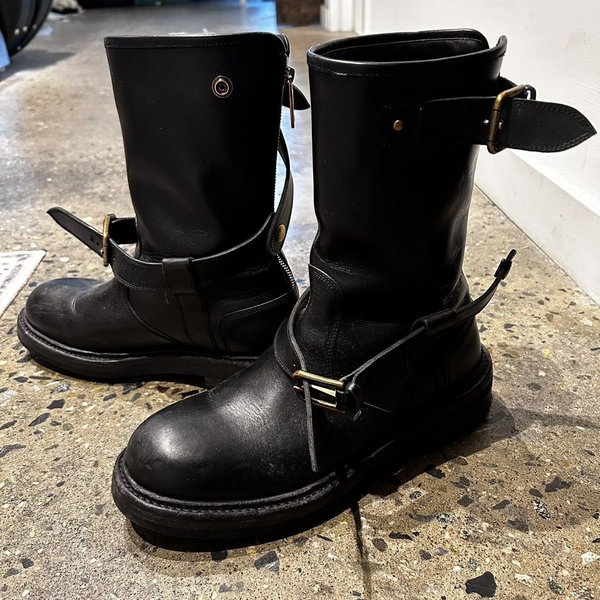 Dolce & Gabbana Runway Buckle Boots Sz 41.5 Size US 7.5 / EU 40-41 - 2 Thumbnail