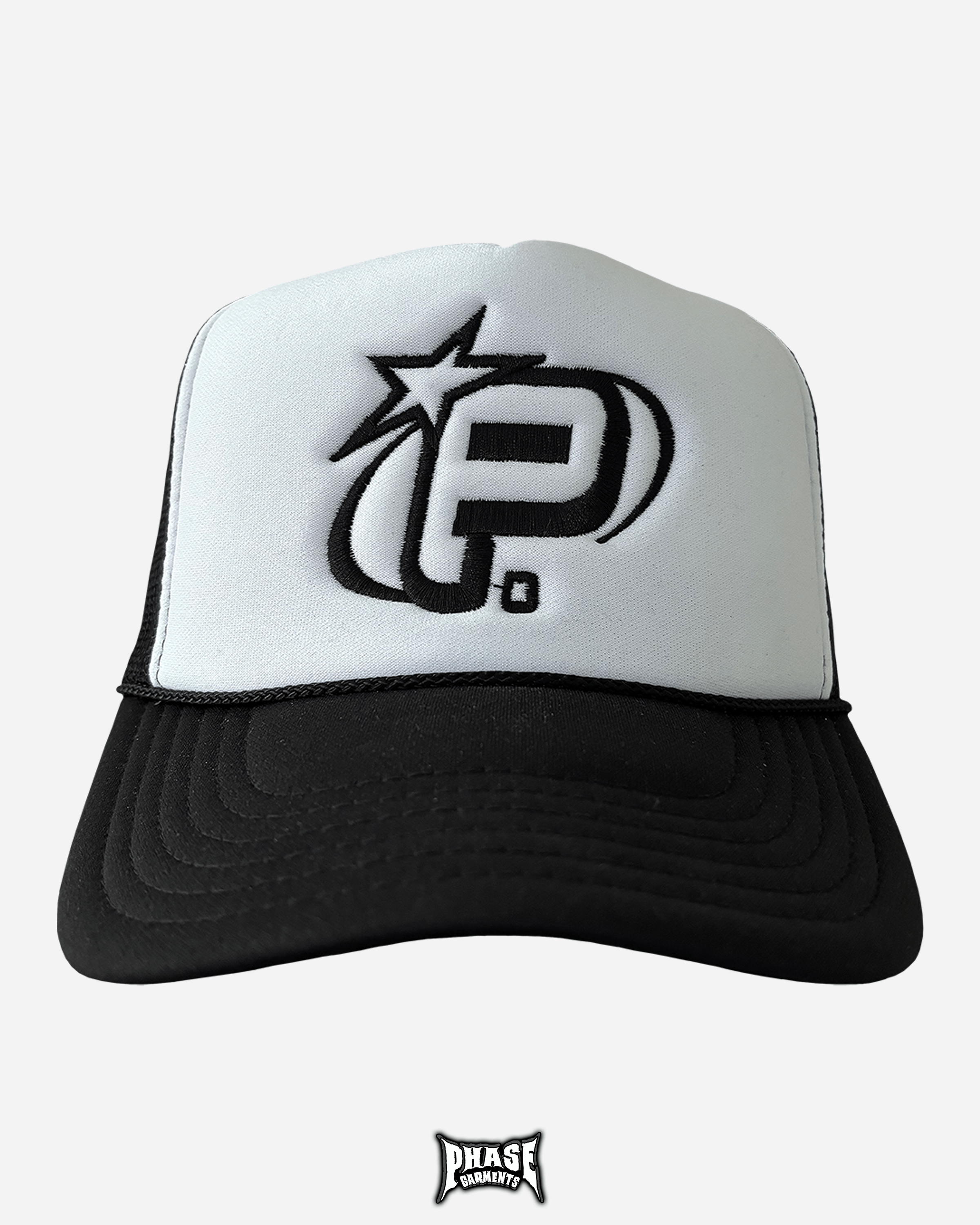 PHASE Garments Black "P2K" Trucker Cap Size ONE SIZE - 1 Thumbnail