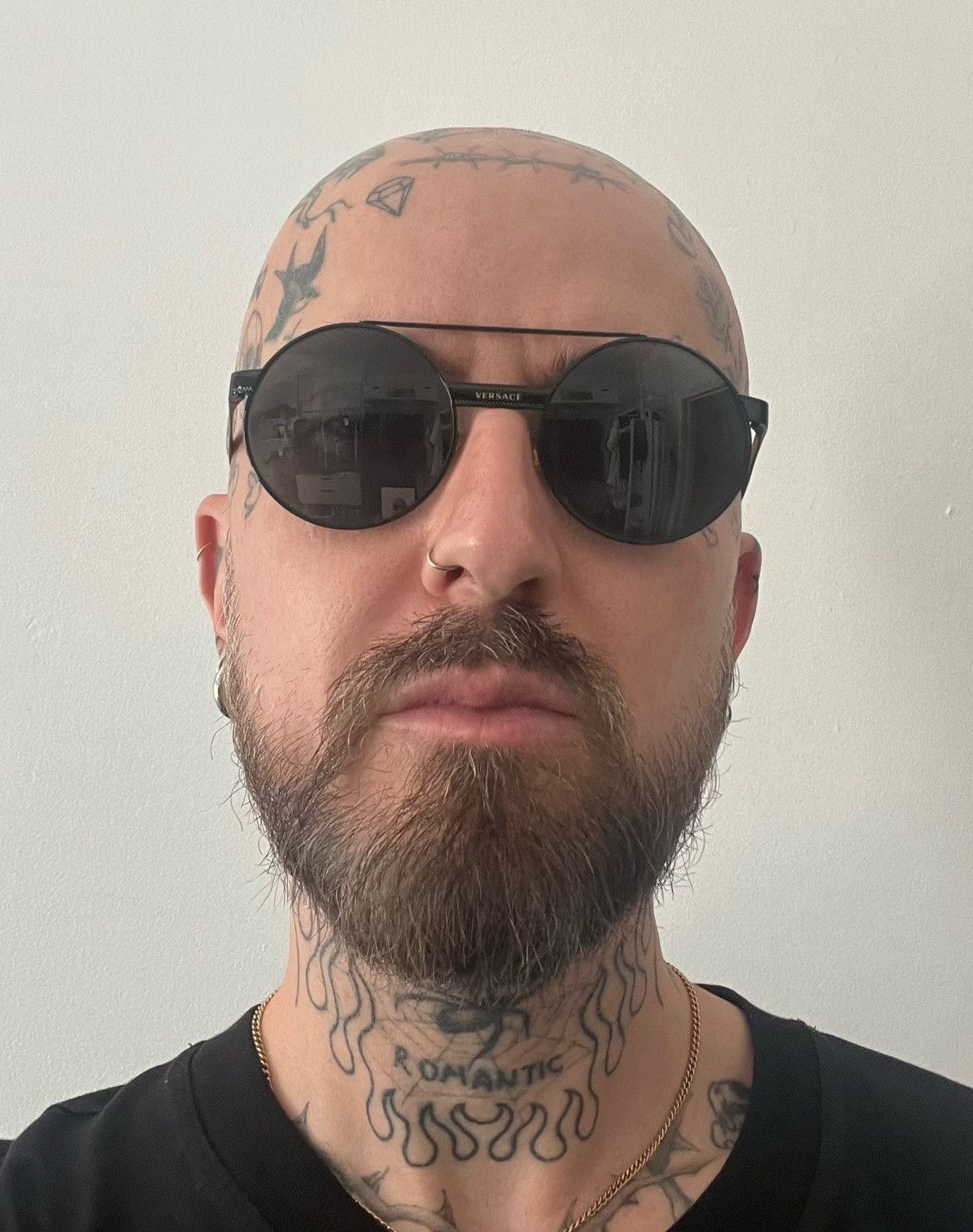 Versace Versace black round sunglasses Size ONE SIZE - 5 Thumbnail