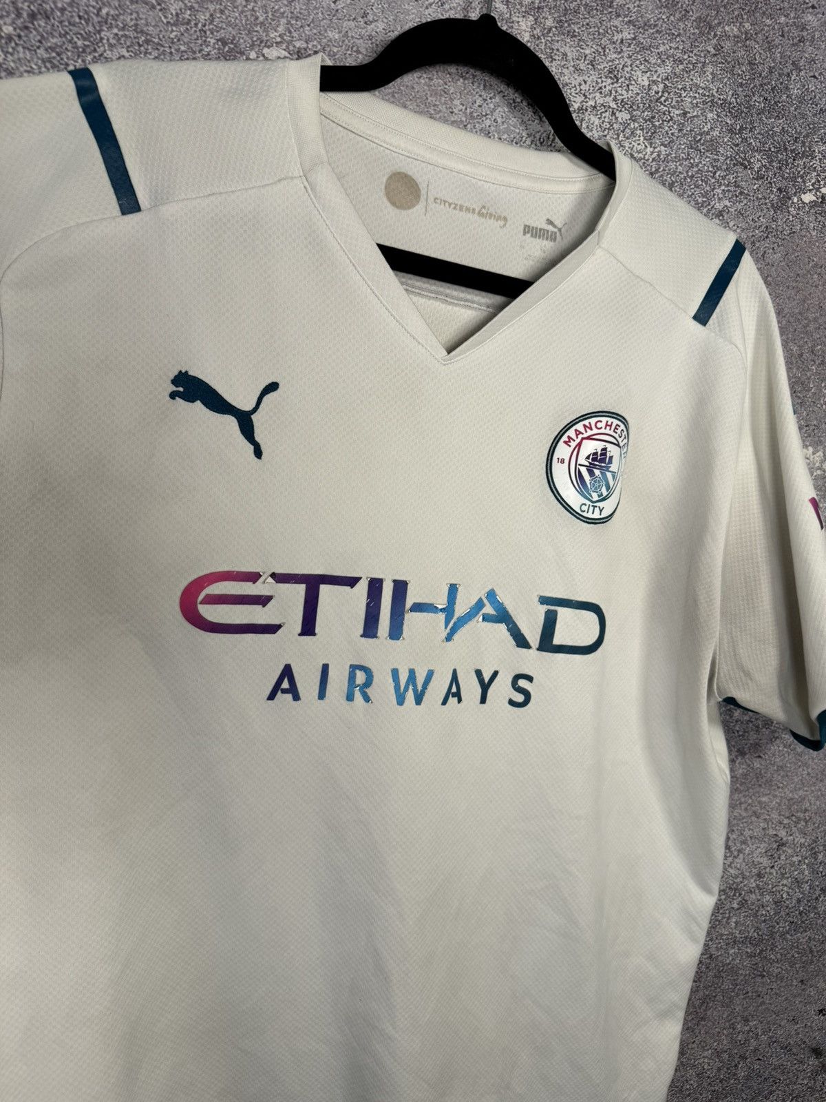 Puma × Vintage Manchester City 2021/22 Away Puma Soccer Jersey XL size Size US XL / EU 56 / 4 - 17 Thumbnail
