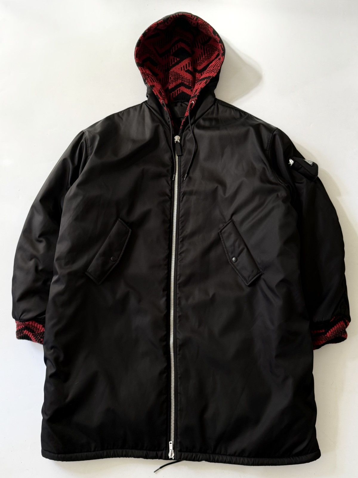 Prada Prada F/W21 Runway by Raf Simons Re-Nylon Zip Hoodie Bomber Size US S / EU 44-46 / 1 - 1 Thumbnail