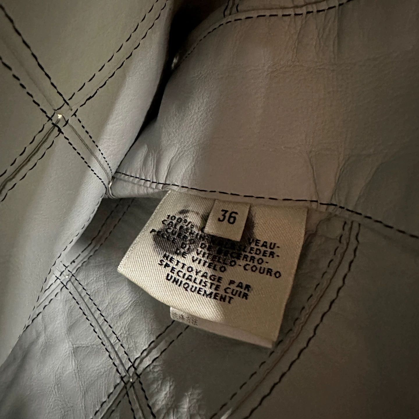 Hermes Hermes check leather jacket 36 Size XS / US 0-2 / IT 36-38 - 4 Thumbnail
