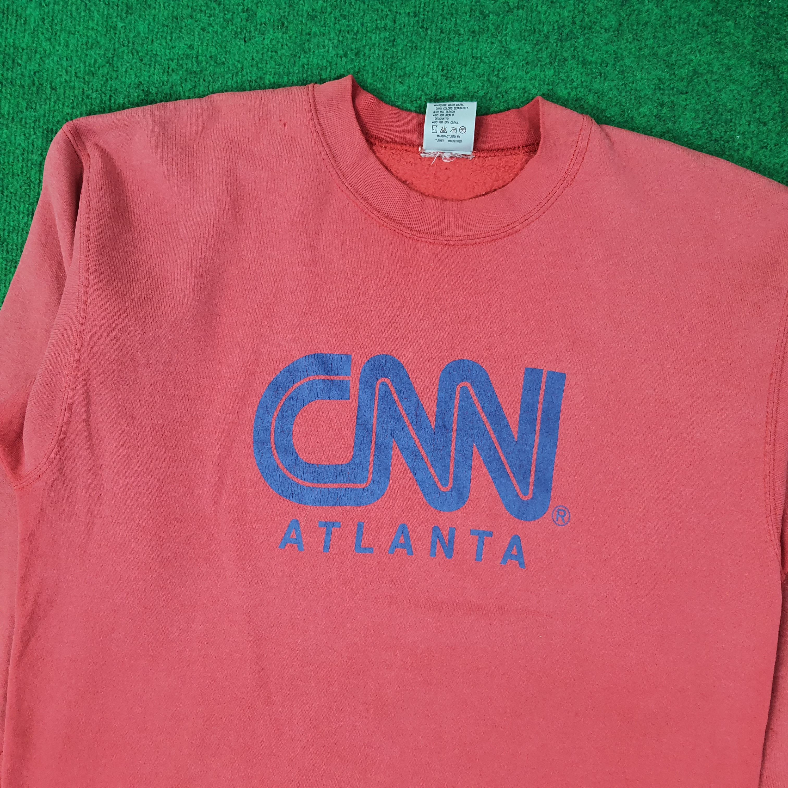 Vintage Vintage CNN Atlanta Sweatshirt C227N22 Size US M / EU 48-50 / 2 - 2 Thumbnail