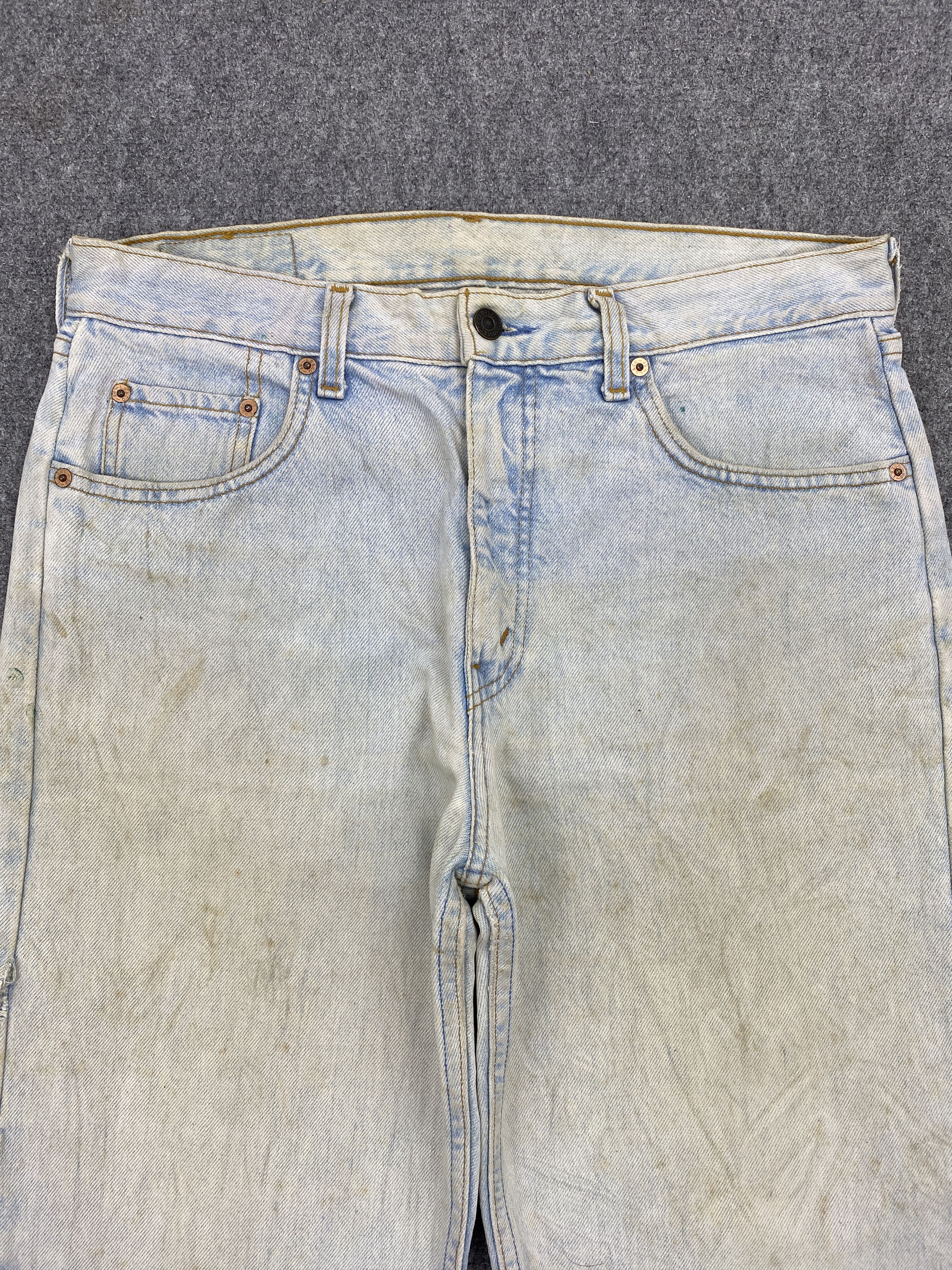 Levi's Vintage 90s Levis 615 Orange Tab Light Wash Jeans S0031 Size US 33 - 2 Thumbnail