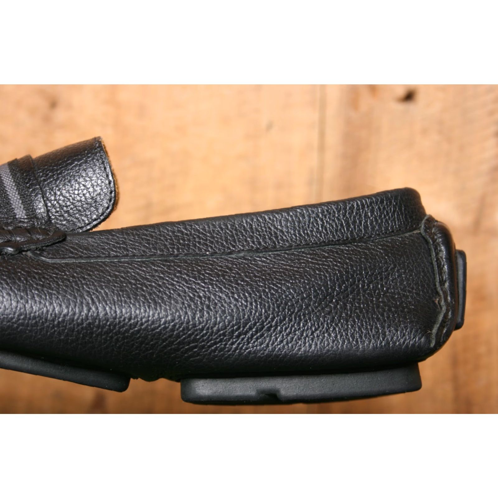 Vintage VINTAGE Mercanti Fiorentini Relax Black Leather Driving Loafers Men's Sz. 10.5 M Size US 11 / EU 44 - 7 Thumbnail