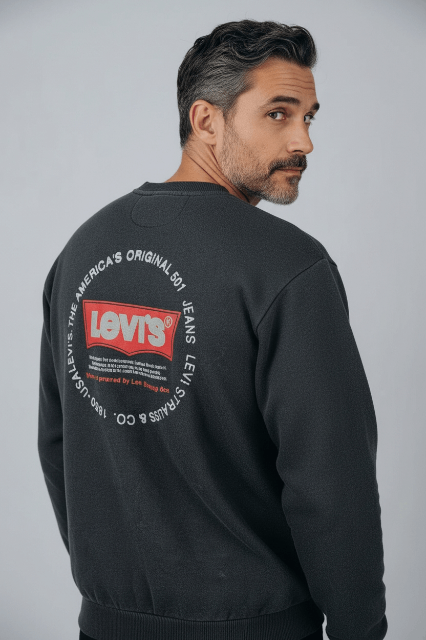 Levi's 90's Vintage LEVIS Classic Big Logo Sweatshirts Jumper Size US M / EU 48-50 / 2 - 3 Thumbnail