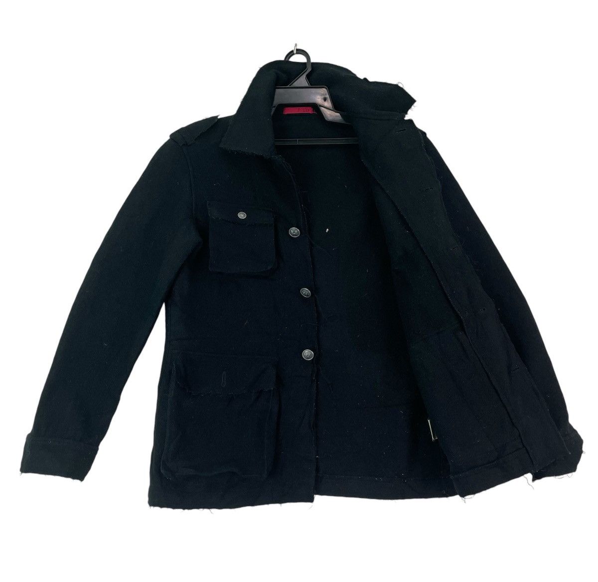 Japanese Brand Rare 5 by 422 japan usn uniform wool jacket raw cut Size US S / EU 44-46 / 1 - 4 Thumbnail