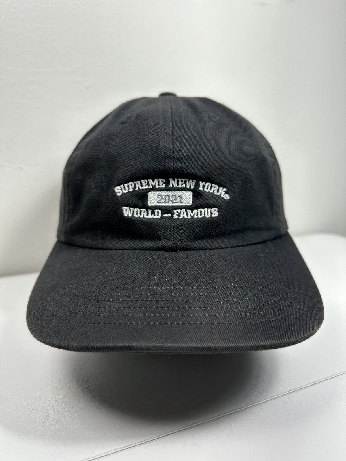 Supreme Supreme World Famous 6-Panel Cap Hat Size ONE SIZE - 1 Thumbnail