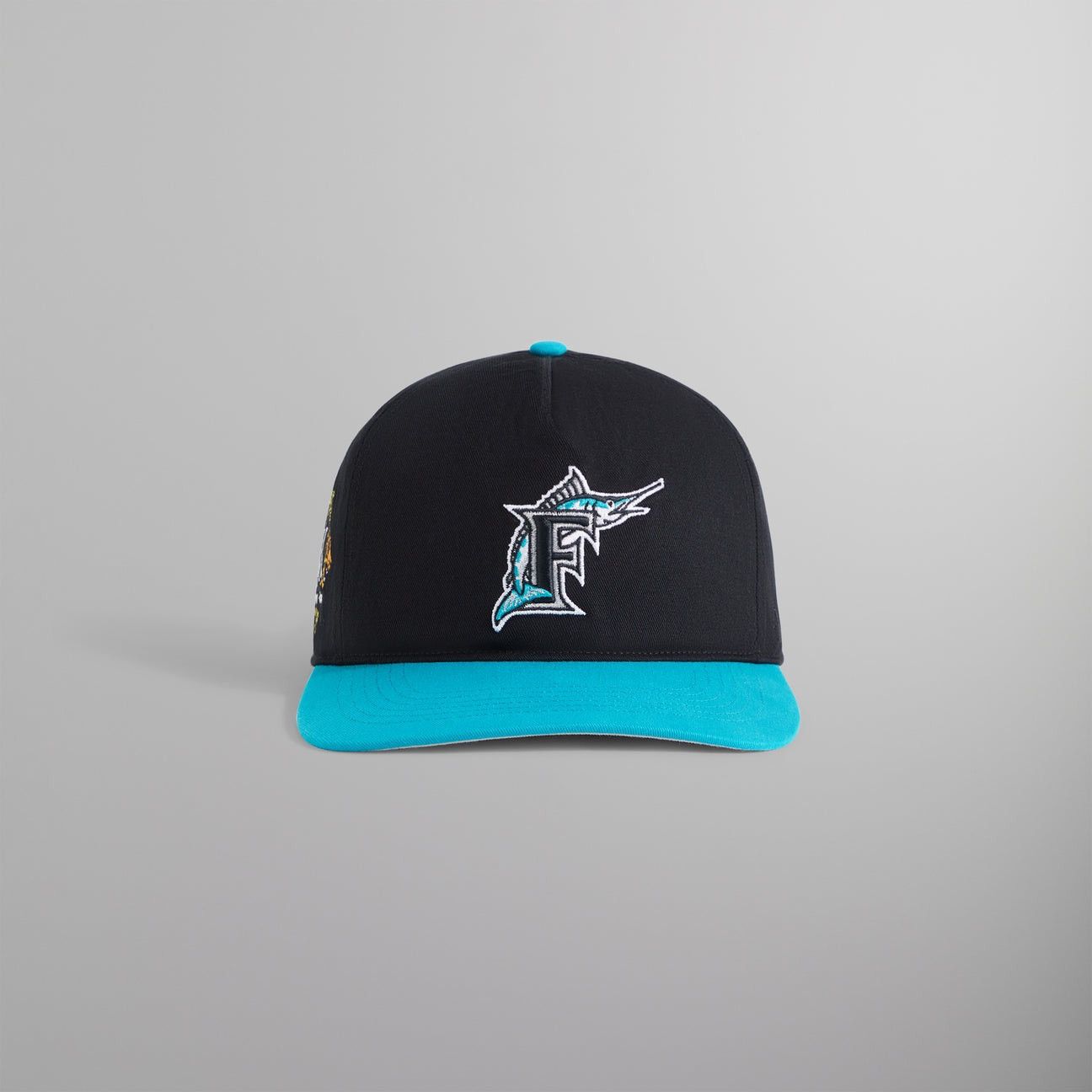 image of Kith ‘47 Florida Marlins Hitch Snapback Black Cap Hat Ss24, Men's