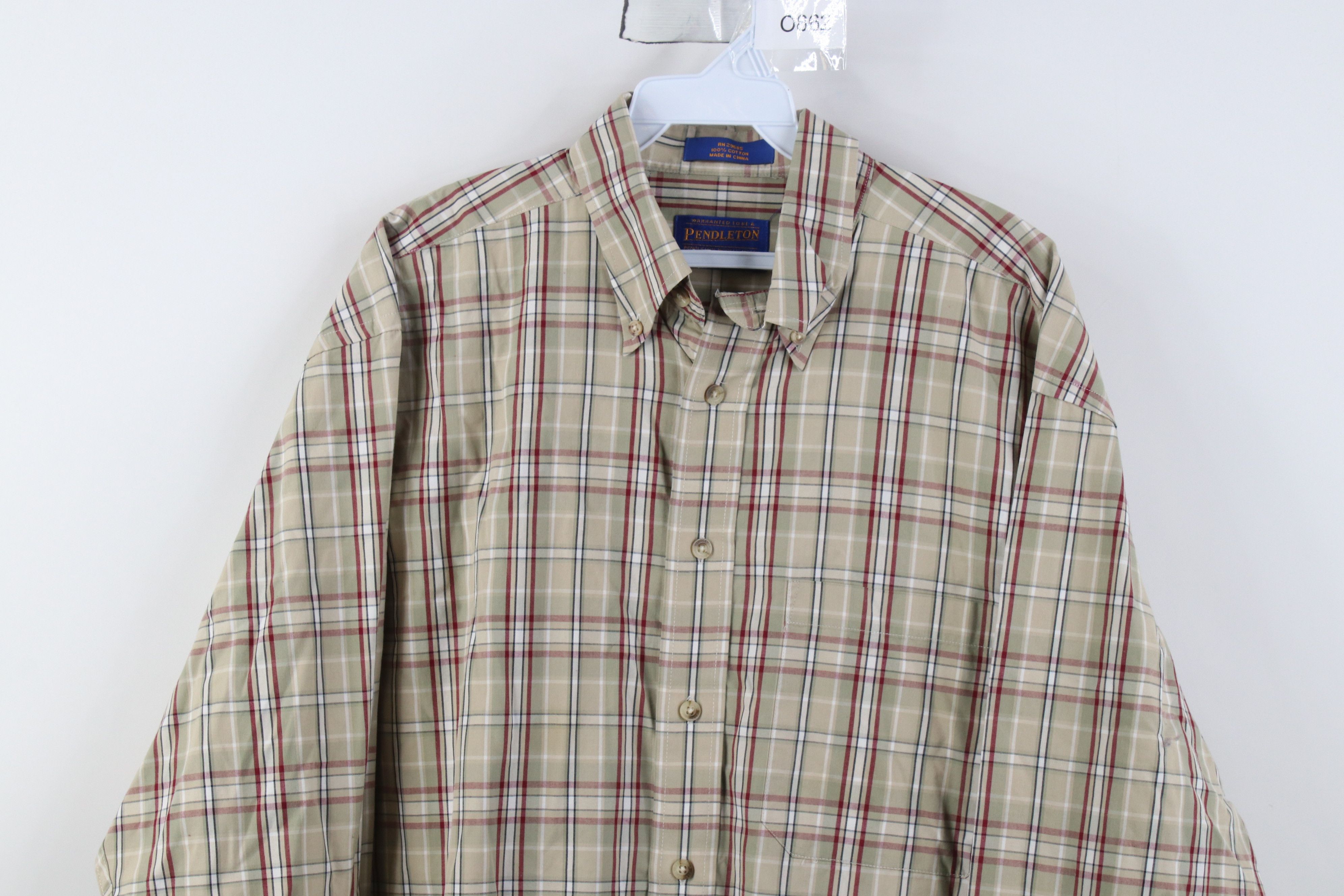 Pendleton Vintage 90s Pendleton Collared Button Down Shirt Cotton Size US M / EU 48-50 / 2 - 2 Thumbnail