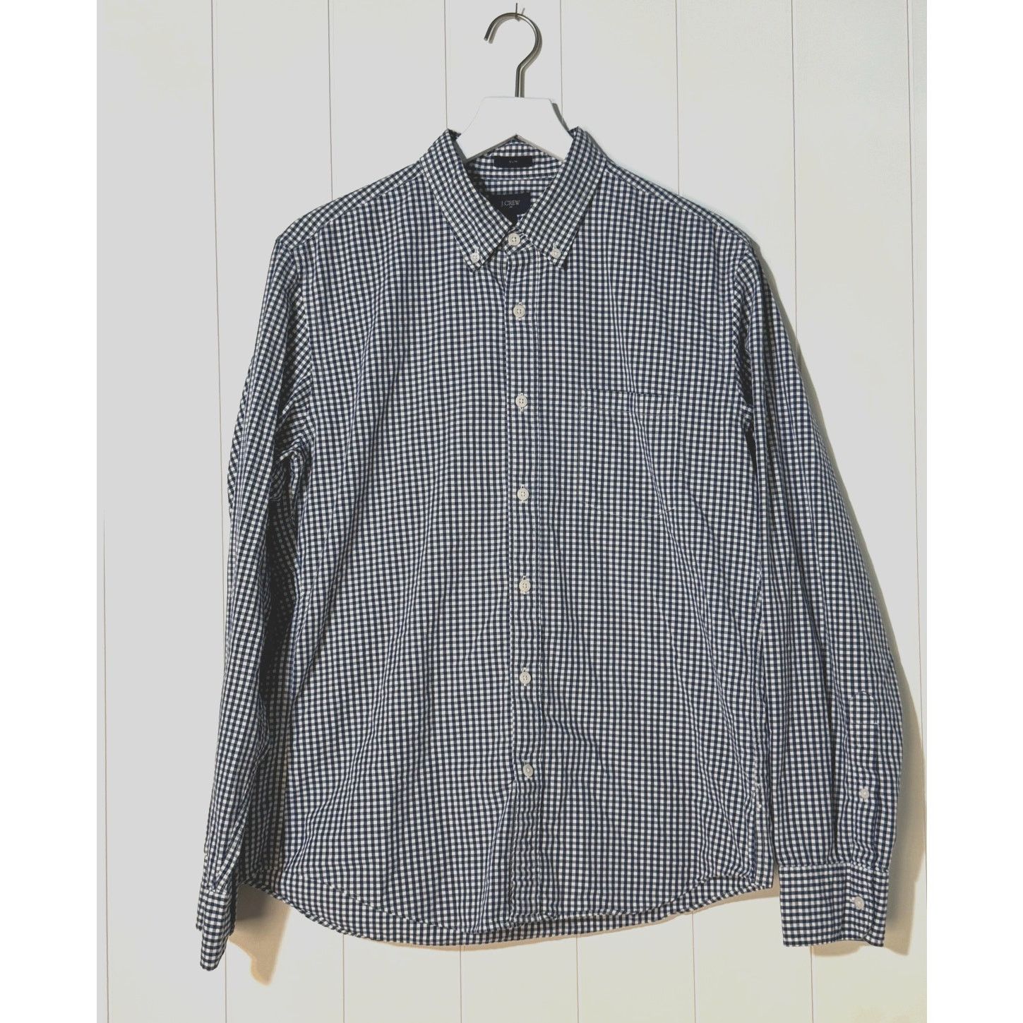 J.Crew J. CREW Slim Gingham Checkered Blue White Large Size US L / EU 52-54 / 3 - 1 Thumbnail