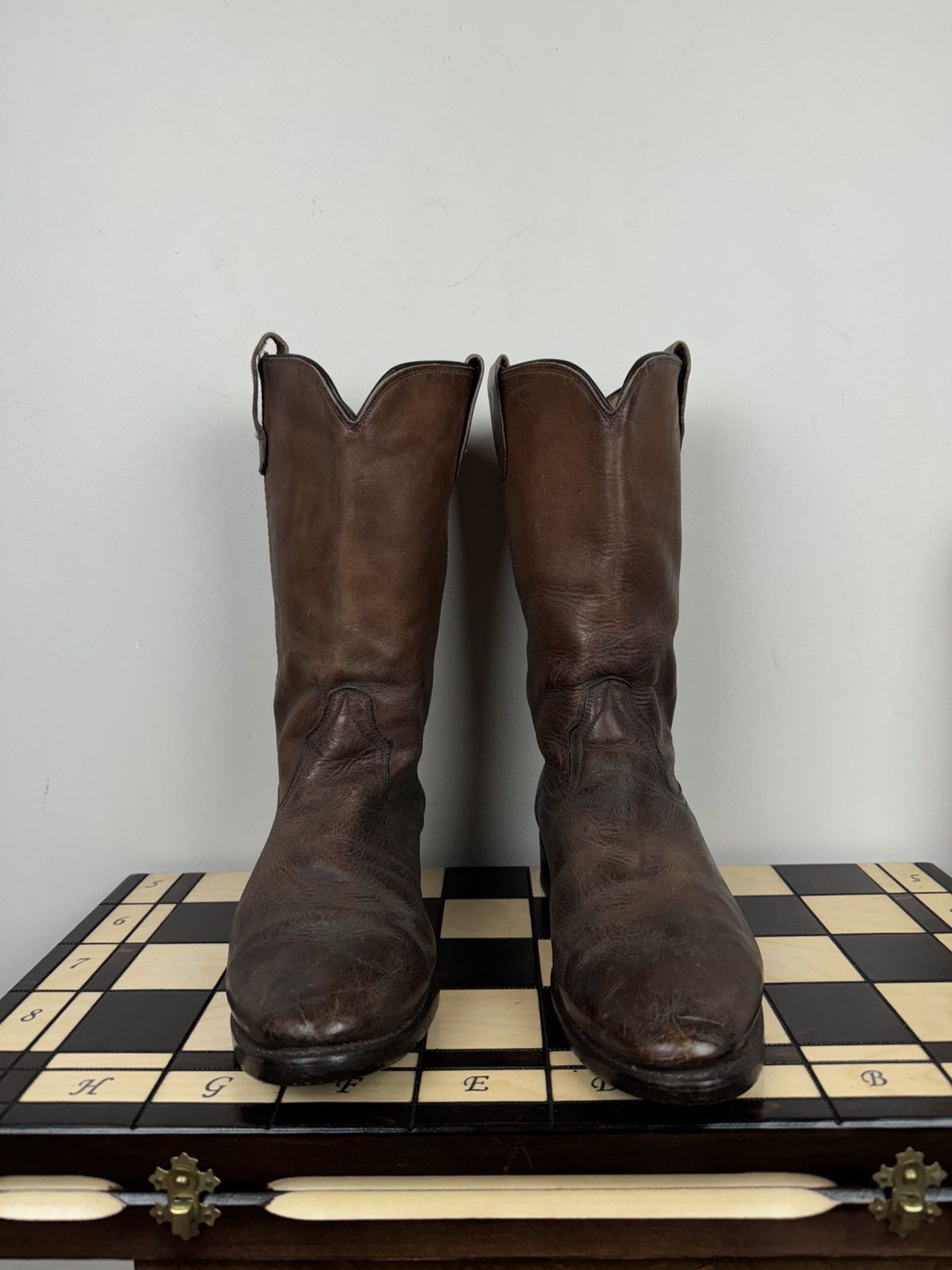 Tony Lama Vintage cowboy boots USA Texas original retro item Size US 12 / IT 42 - 2 Thumbnail