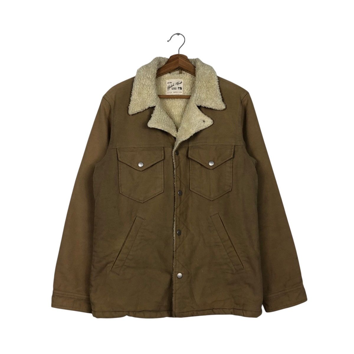 Japanese Brand × Vintage 📌Global Work Chore Biker Jacket Double Collar Issey Miyake Size US M / EU 48-50 / 2 - 2 Thumbnail