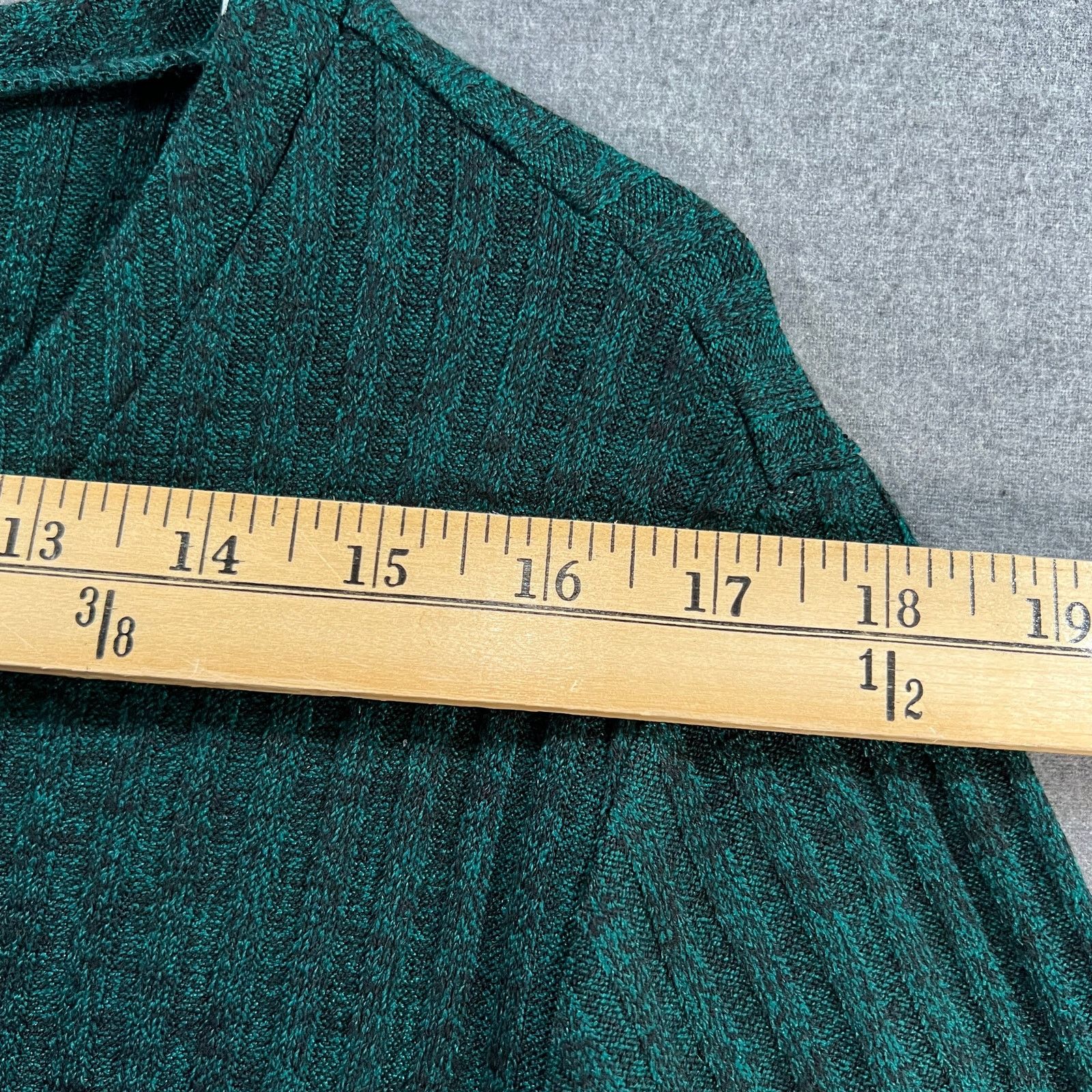 Other Susan Graver Crew Neck Tunic Gem Green Petite 1X Size XL / US 12-14 / IT 48-50 - 4 Thumbnail