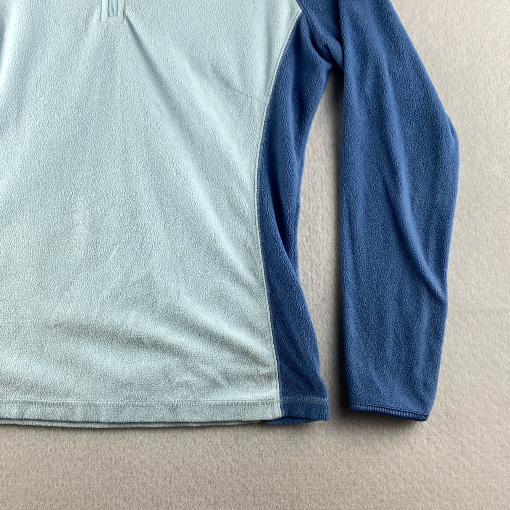 Vintage Columbia Sweater Womens Medium Blue Fleece 1/4 Zip High Neck Windstopper Hiking Shirt Size M / US 6-8 / IT 42-44 - 3 Thumbnail