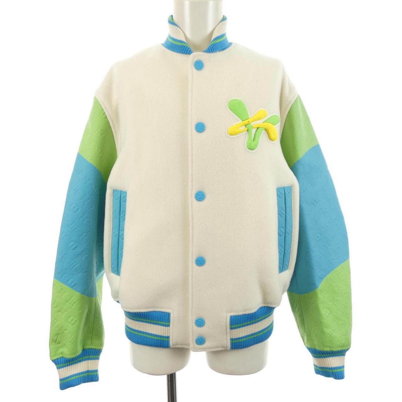 Louis Vuitton Louis Vuitton Louis Vuitton Rainbow Playground Varsity Jacket Textile Outerwear HOL63EYC8 DUTY FREE for USA Size ONE SIZE - 1 Thumbnail