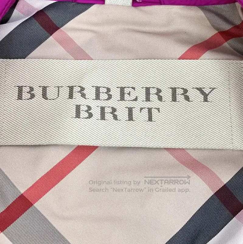 Burberry Burberry Pink Polyester Trench Coat, Size XS. Size XS / US 0-2 / IT 36-38 - 4 Thumbnail