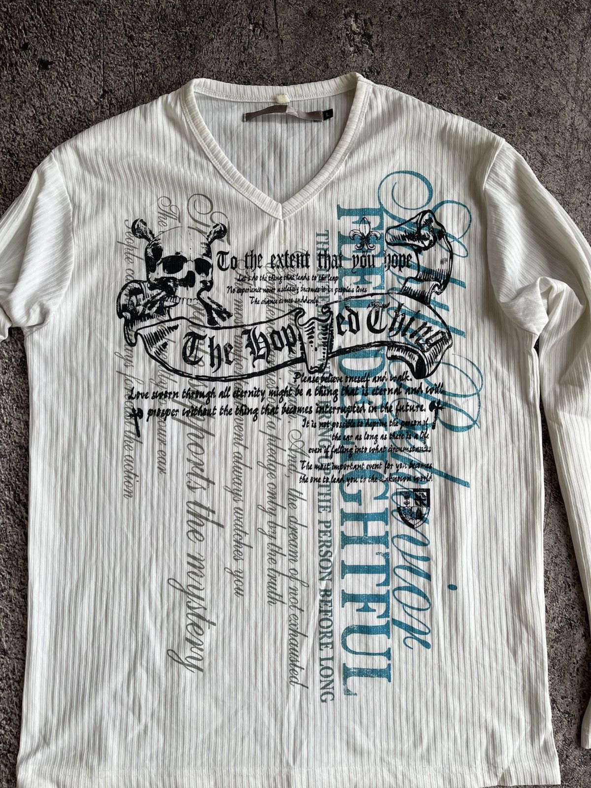Japanese Brand Y2K Skull Tribal ifsixwasnine long sleeve Size US L / EU 52-54 / 3 - 2 Thumbnail