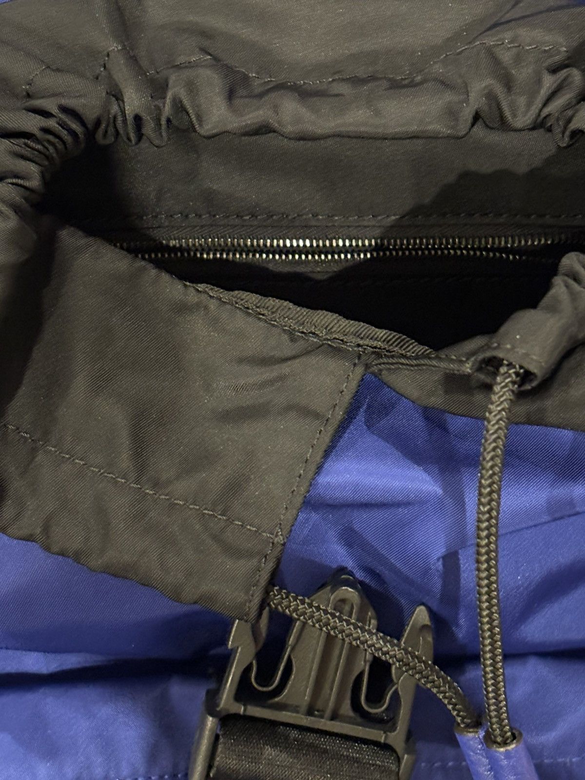 Fendi Blue Nylon Baguette Sling Backpack Size ONE SIZE - 7 Thumbnail