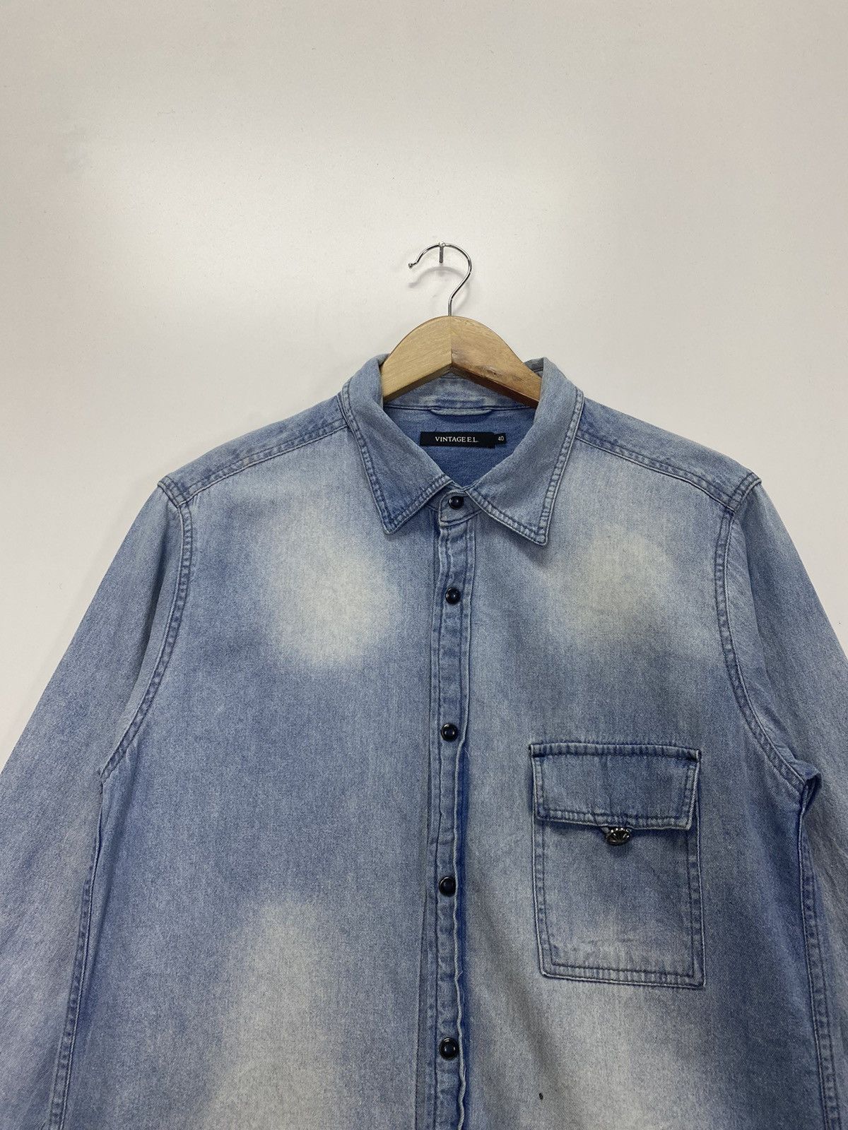 Native × Vintage Vintage E.L Native Logo Denim Jacket Size US M / EU 48-50 / 2 - 6 Thumbnail