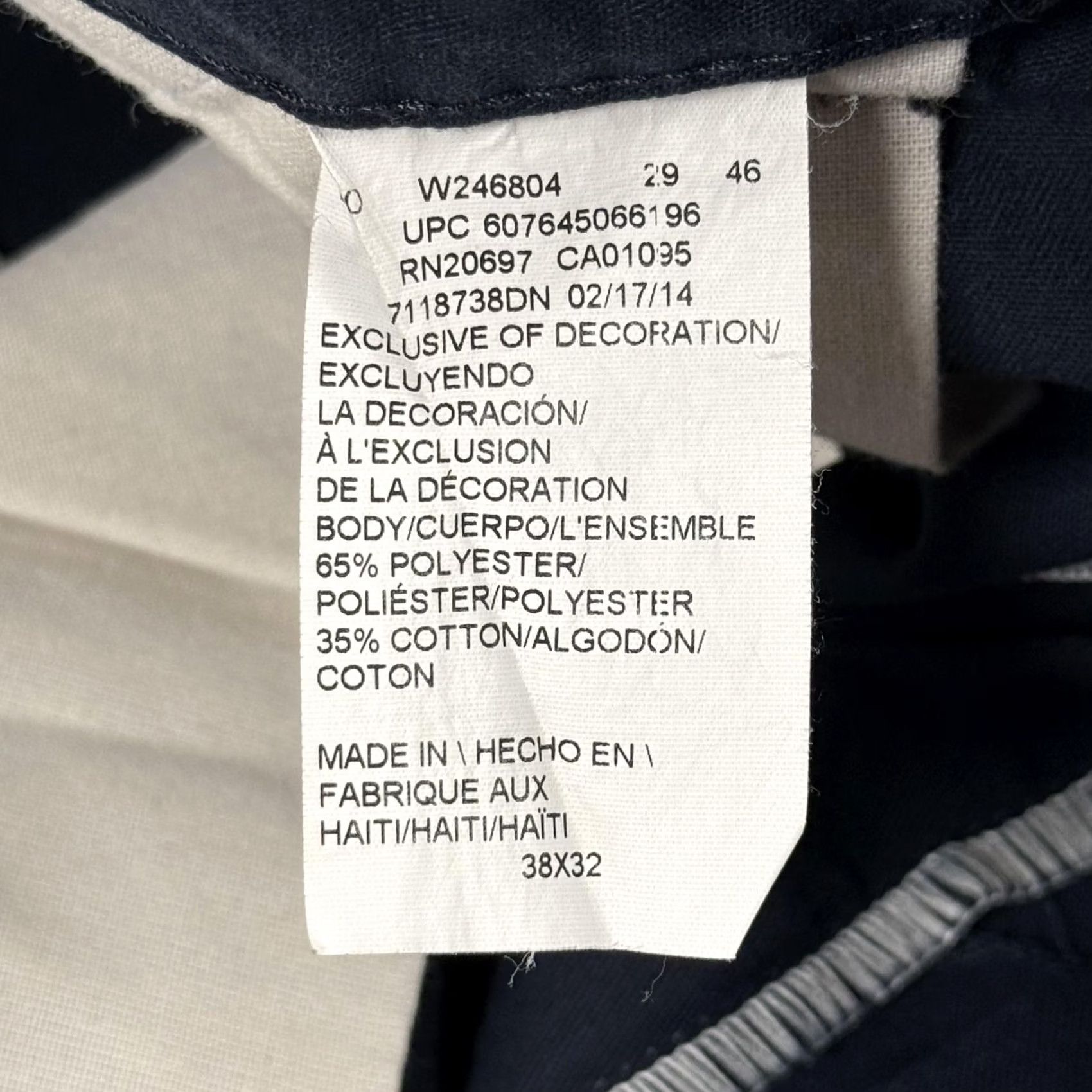 Dickies Dickies Pants Mens 38x30 Navy Blue Workwear Double Knee Utility Straight Leg Size US 38 / EU 54 - 5 Thumbnail