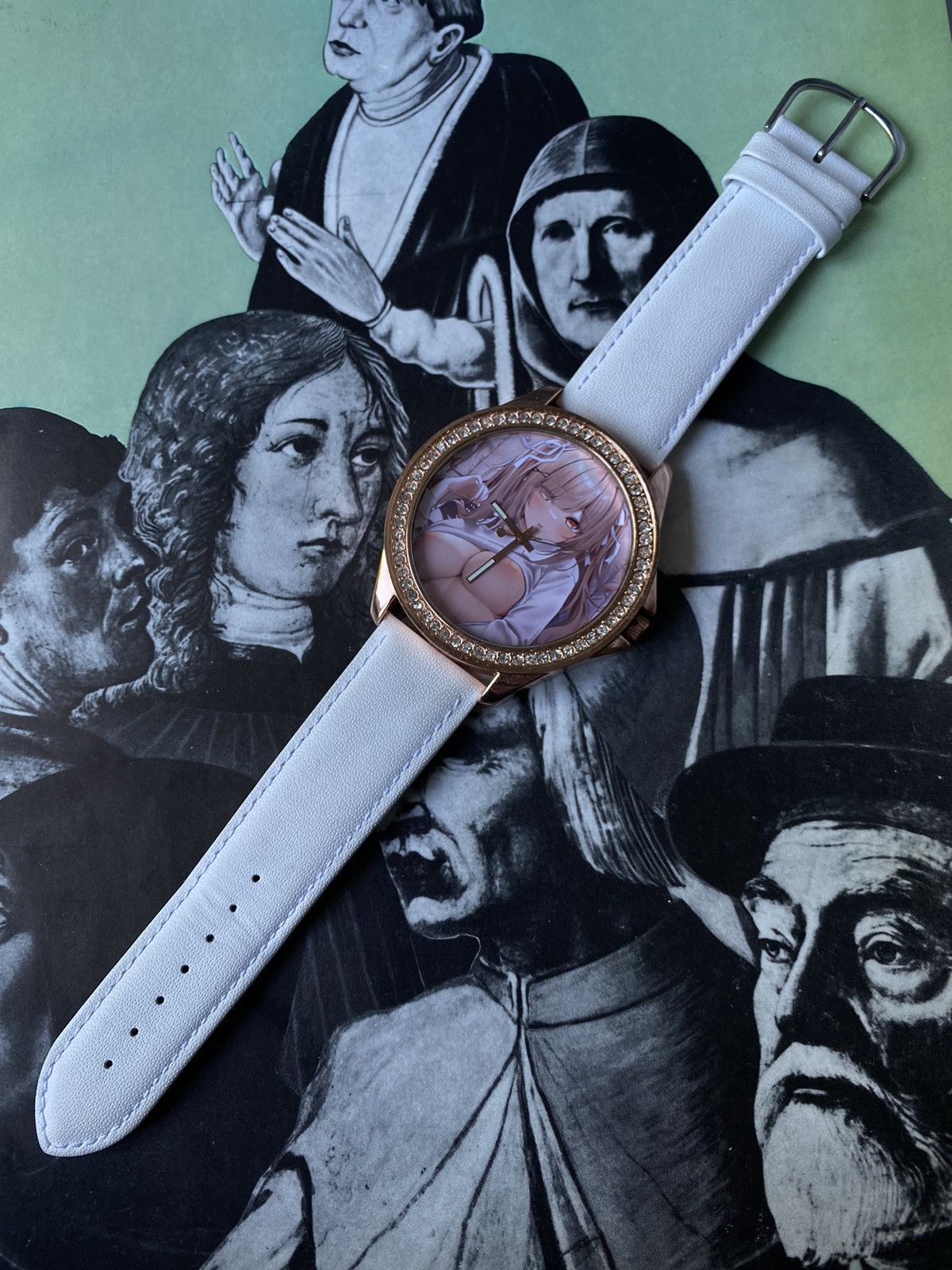 Japanese Brand × Jewelry × Vintage Anime Girl Watch Kawaii Stylish White Strap Size ONE SIZE - 6 Thumbnail
