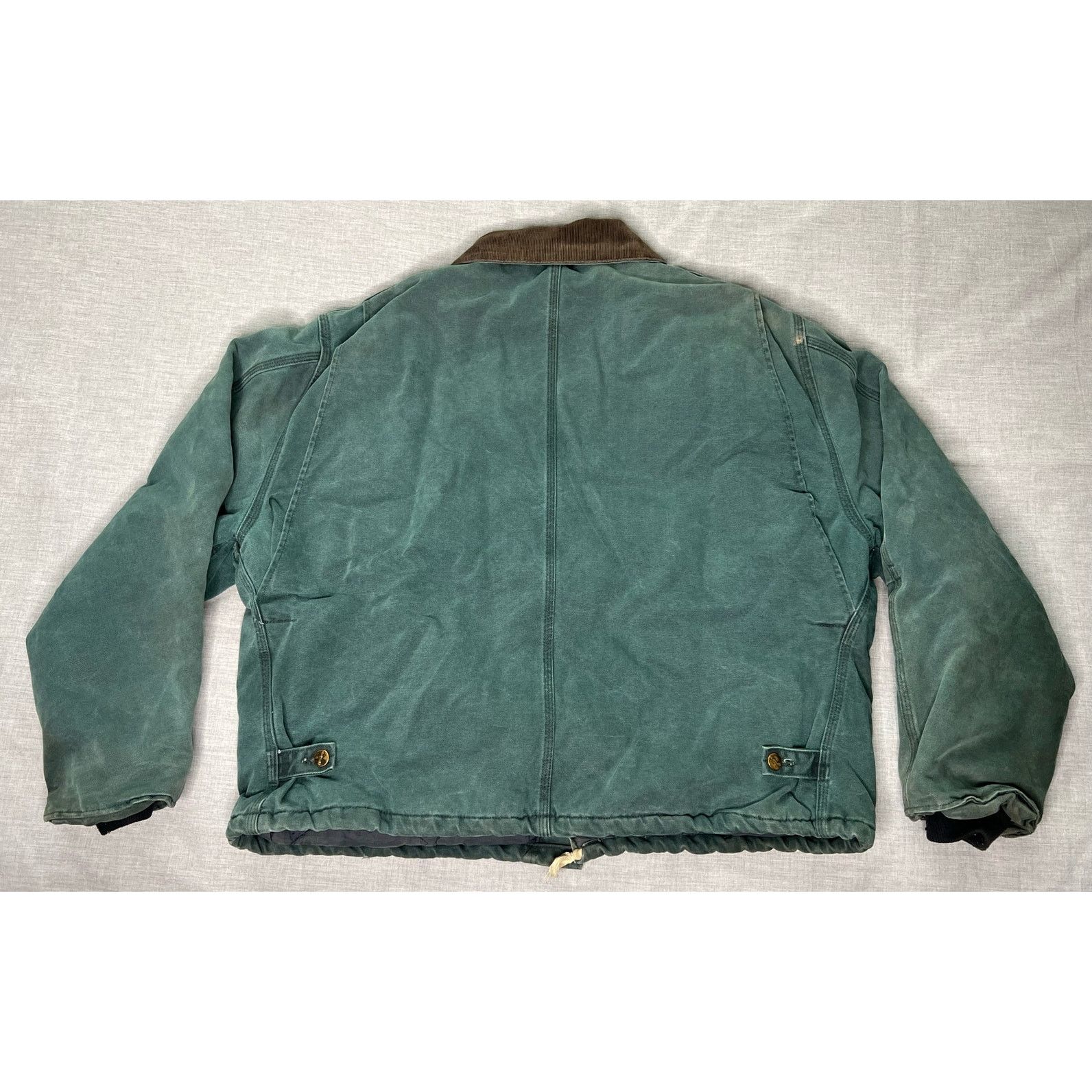 Carhartt × Vintage Vintage Carhartt Green Quilt Lined Detroit Jacket 2XL 28x28 Size US XXL / EU 58 / 5 - 2 Thumbnail