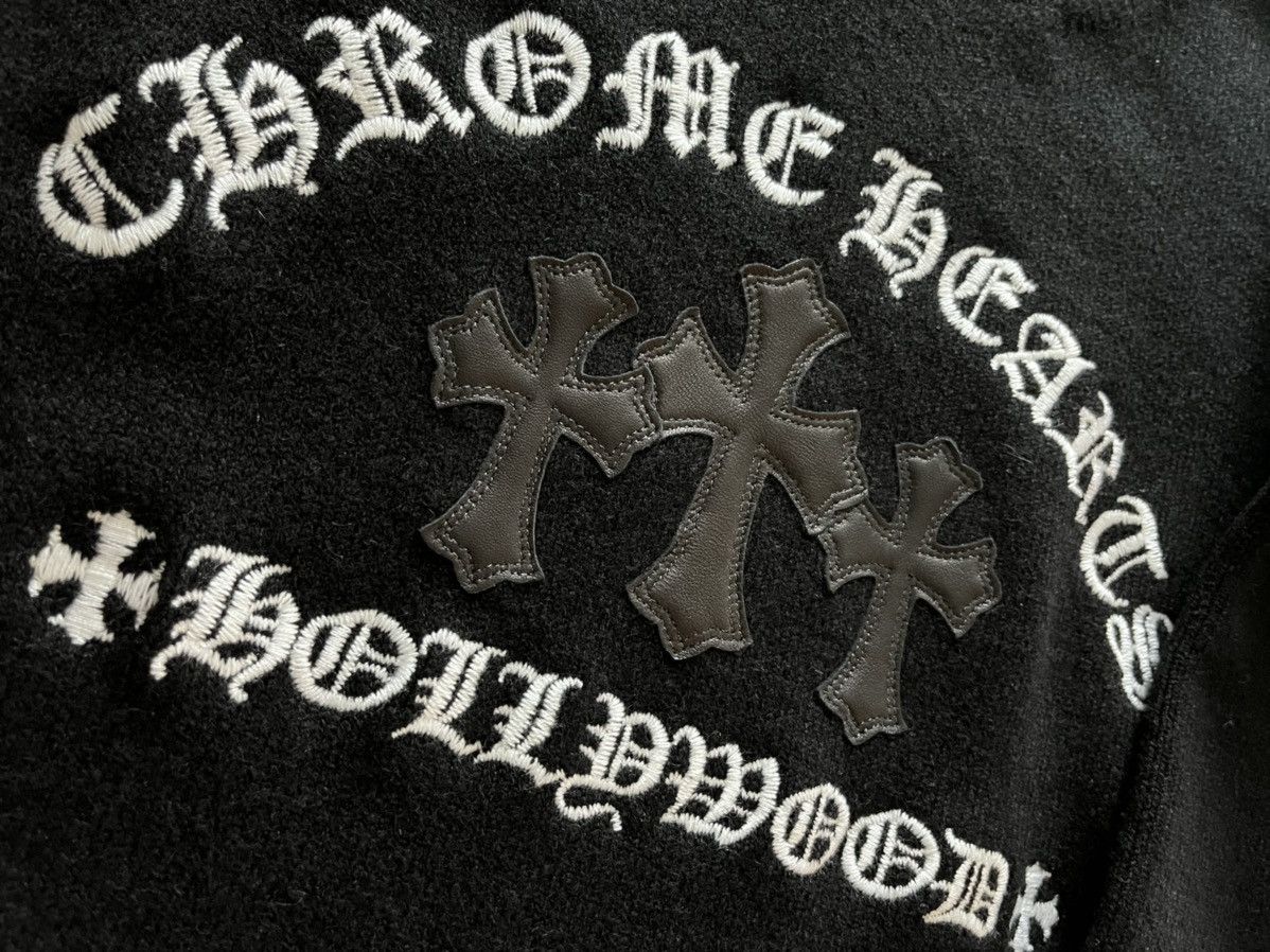 Chrome Hearts ♱ ♱ Chrome Hearts Rare Limited Edition Leather ♱ ♱ ♱ Sweater Size US L / EU 52-54 / 3 - 4 Thumbnail