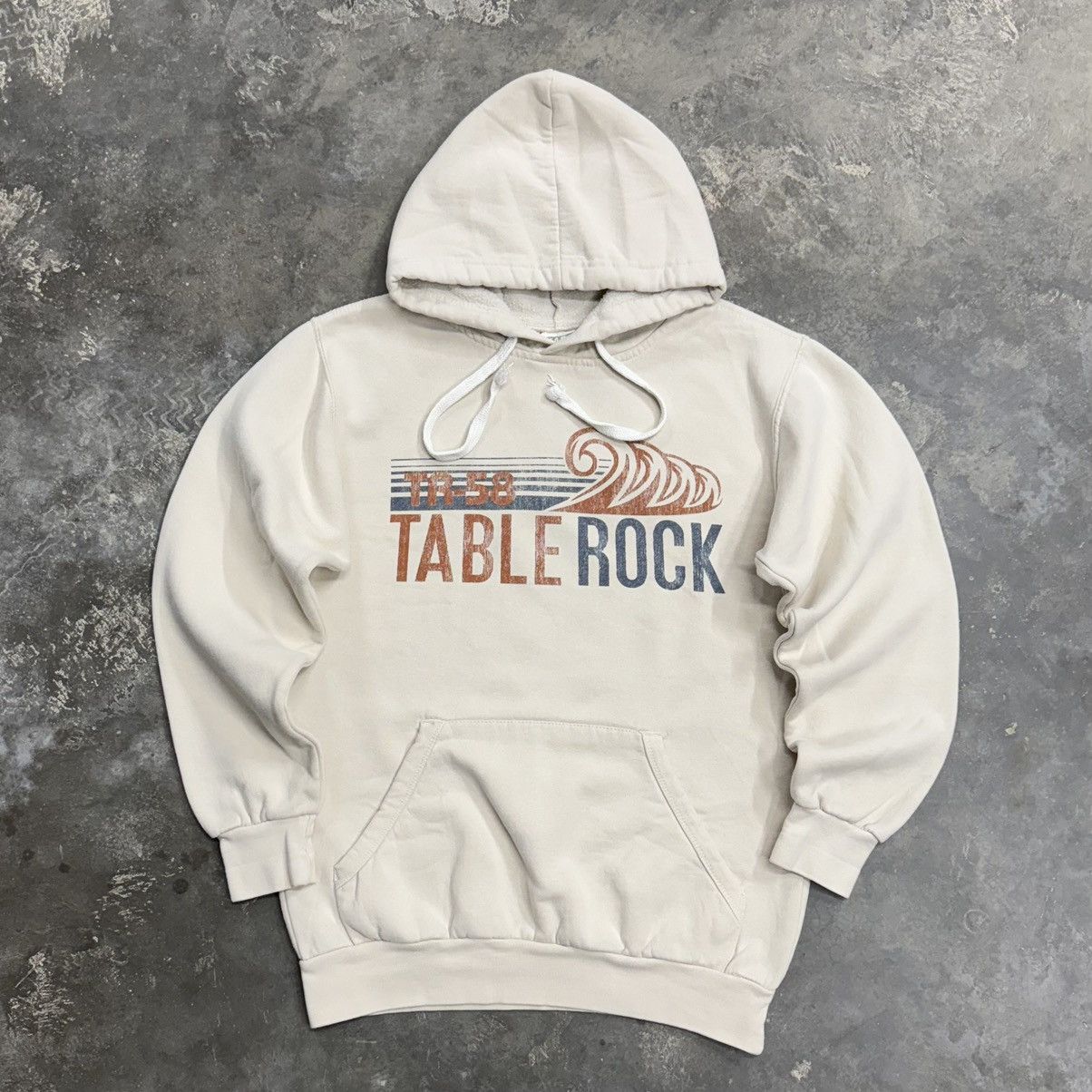 Jerzees Vintage MV Sport Table Rock Graphic Fleece Hoodie Size US S / EU 44-46 / 1 - 2 Thumbnail