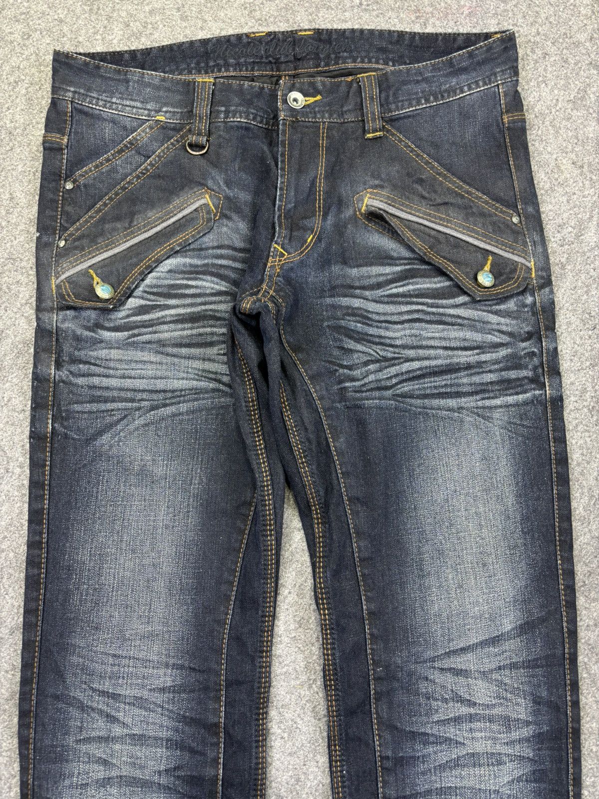 Nicole Club 💥Flare Multipockets💥NCFM Indigo Flare Denim K35 Size US 34 / EU 50 - 3 Thumbnail