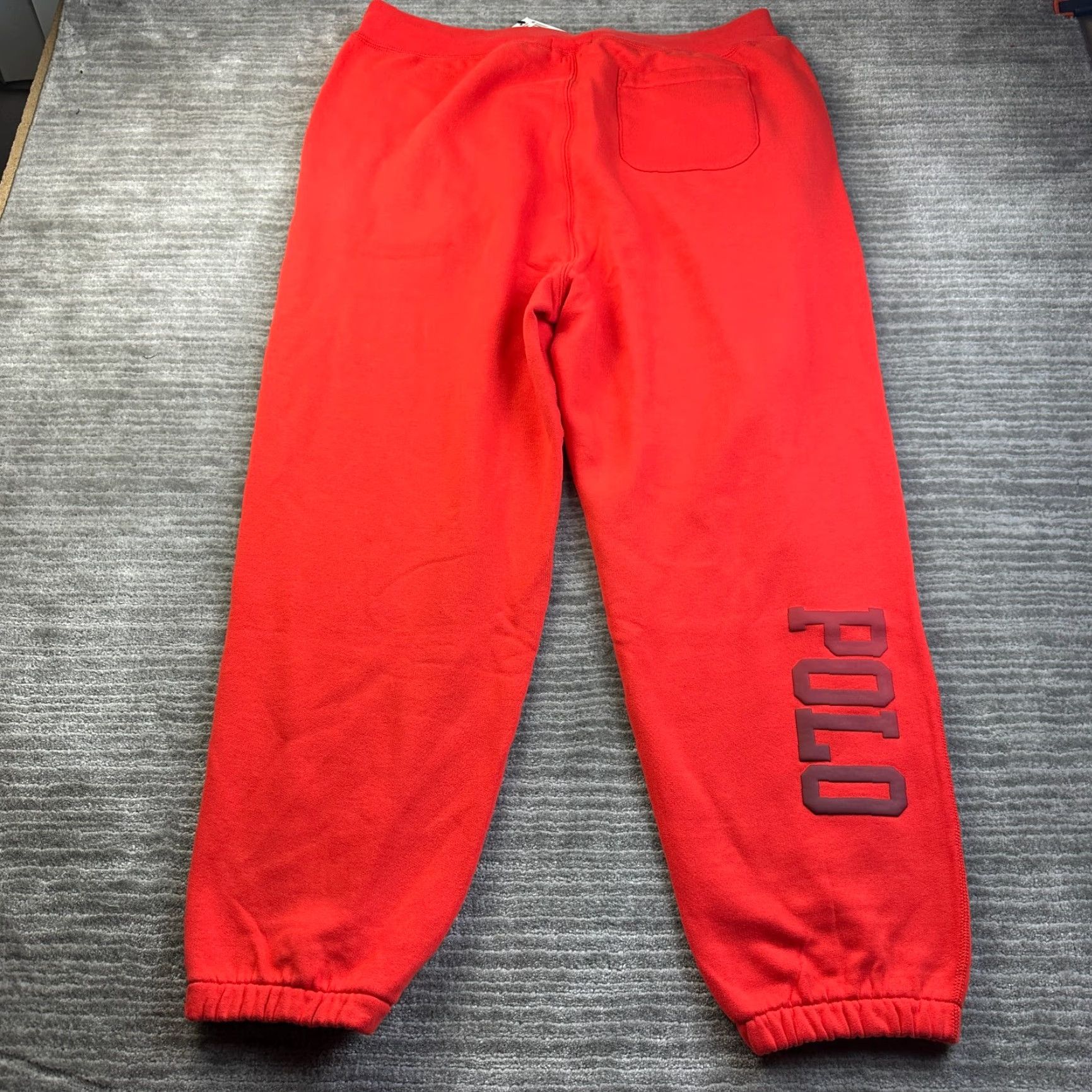 Polo Ralph Lauren Polo Ralph Lauren Pants Mens 2XL Red Sweatpants Pony Cuffed Big Fit Regular Inseam 28 in Pockets Adjustable Waist Knit Cotton Polyester Sweatpants Size US XXL / EU 58 / 5 - 3 Thumbnail