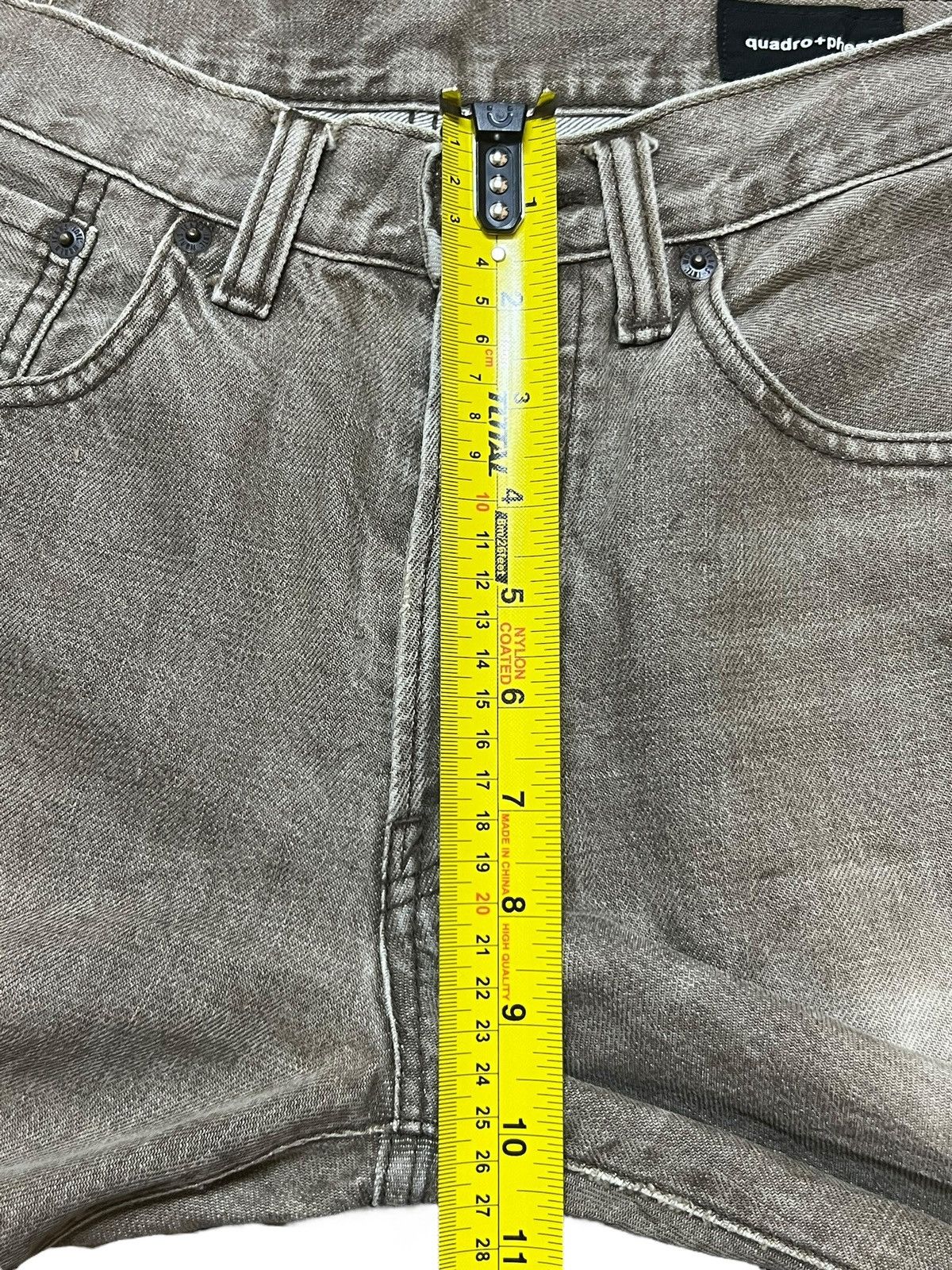Big John Vintage Quadro+Phenia Big John Japan - Distressed Denim Size US 29 - 14 Thumbnail