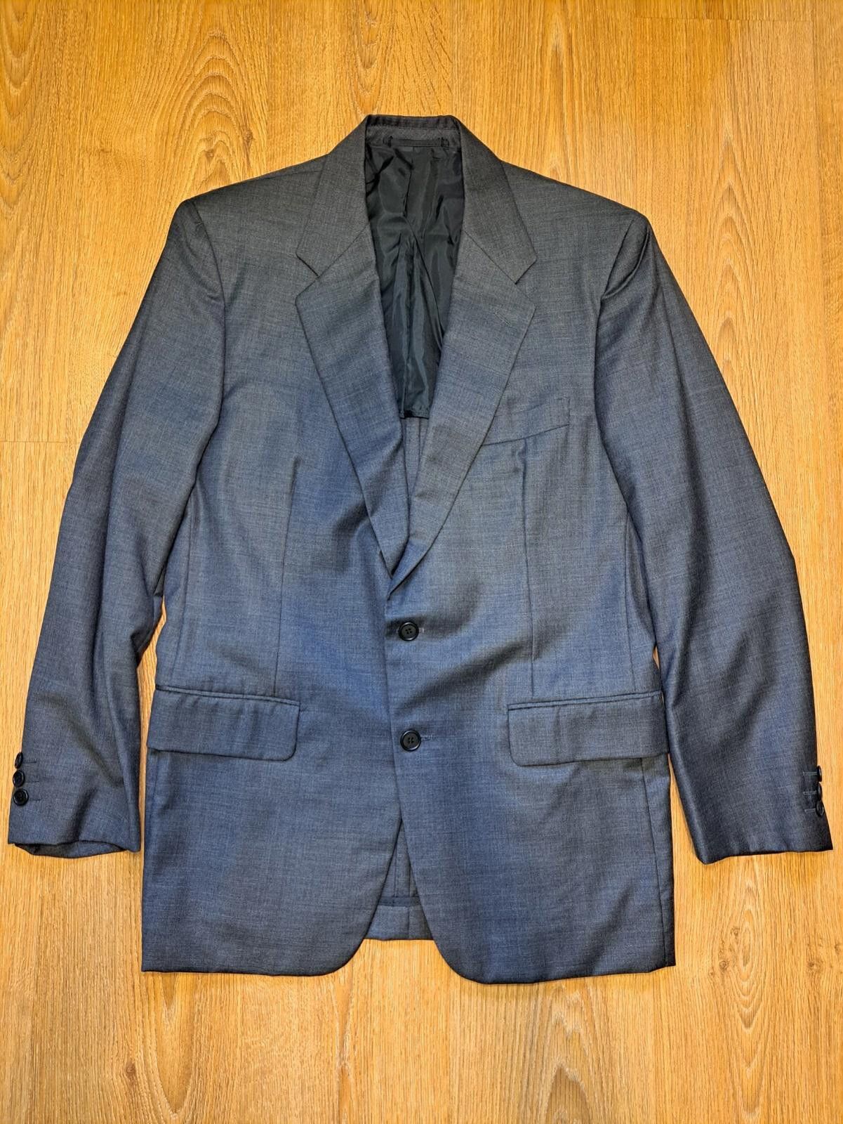 Other Cantarelli Esquire Suit Jacket Mens 42R Gray Wool Bemberg Size 42R - 1 Thumbnail