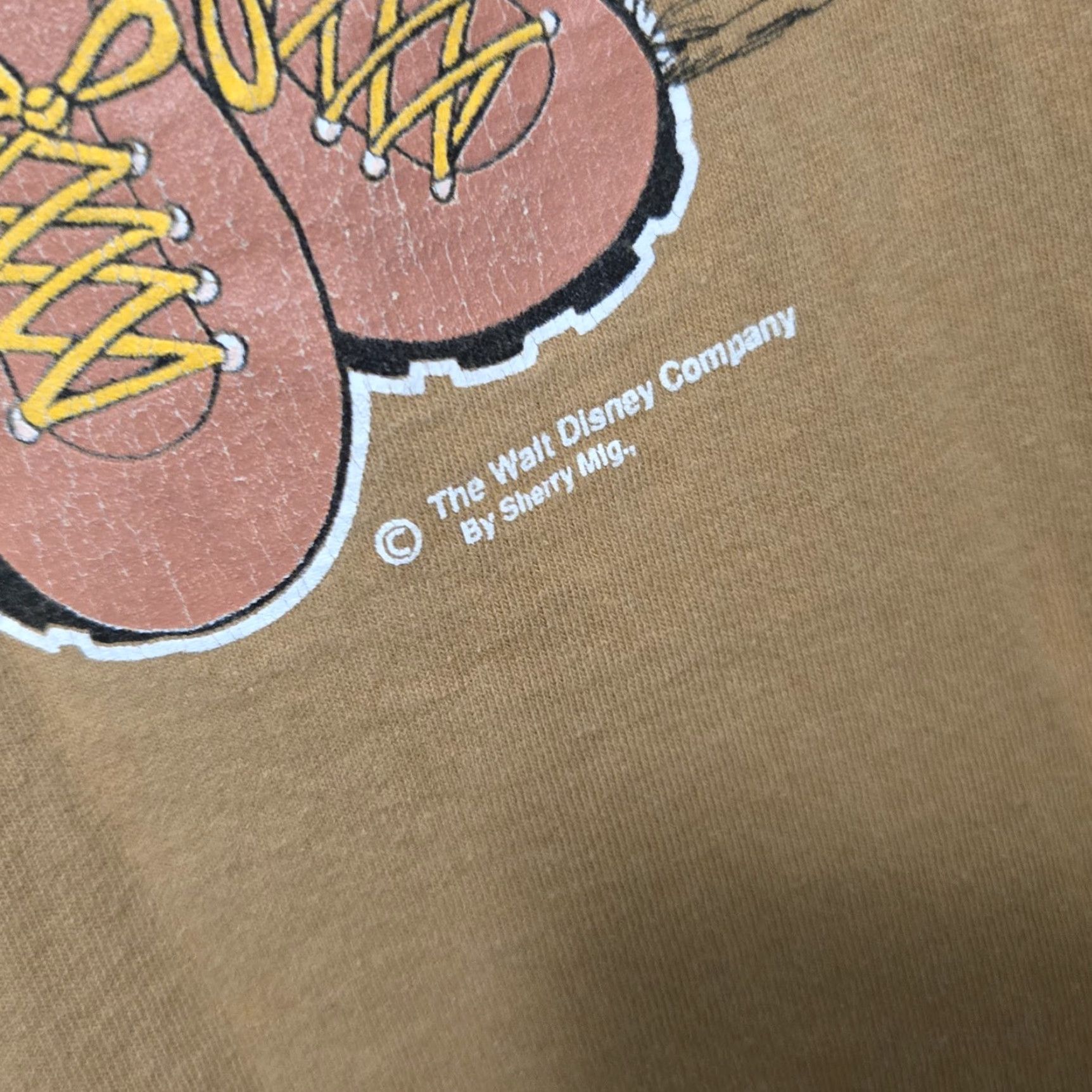 Vintage VINTAGE Mickey & Minnie Florida Overland Outfitters T Shirt Unisex Adults M Beige 90s 80s Disney Shirt Size US M / EU 48-50 / 2 - 6 Thumbnail