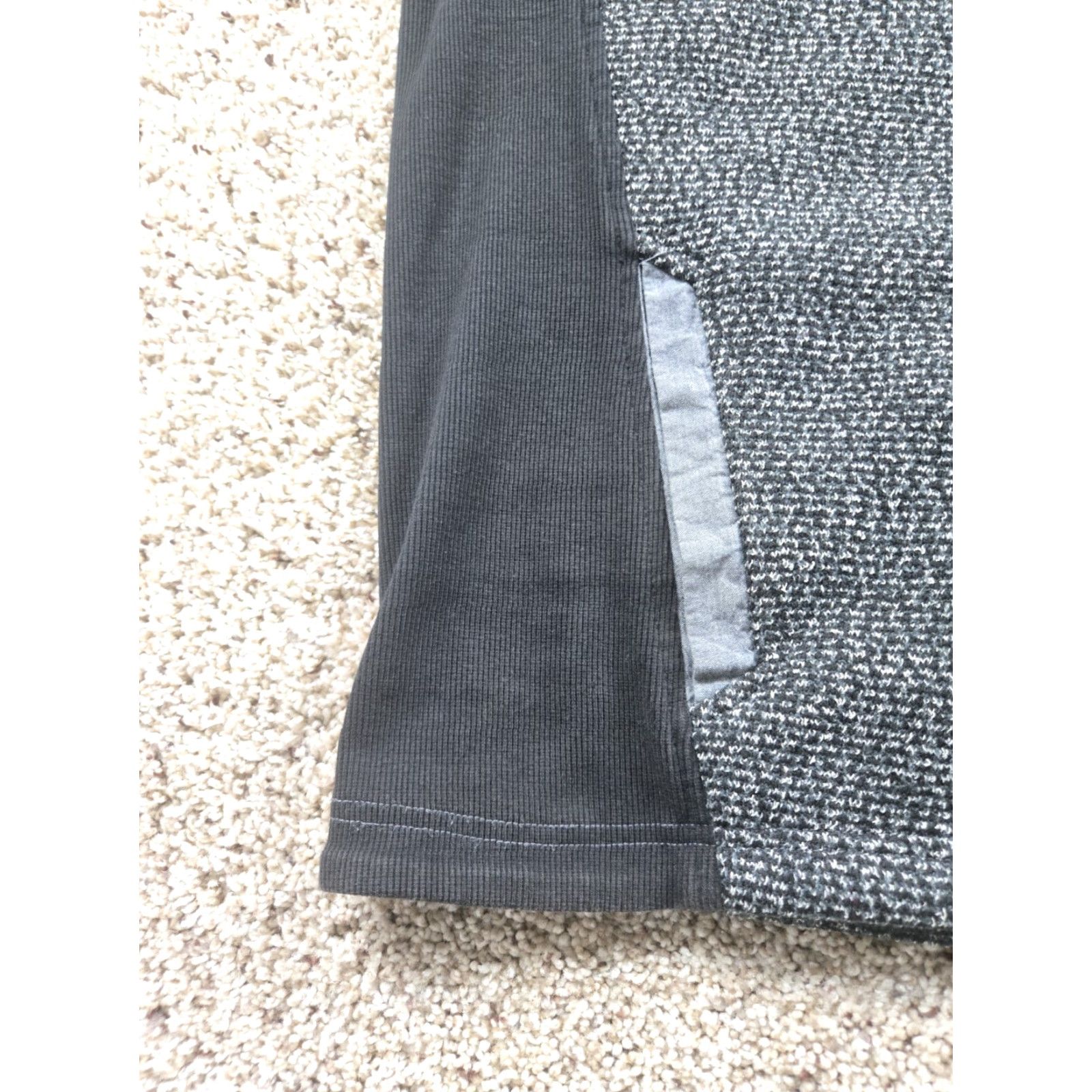 Carbon Carbon Jacket Mens XL Gray Knit Full Zip Bomber Stand-Up Collar Lined Pockets Fleece Insulated Size US XL / EU 56 / 4 - 5 Thumbnail