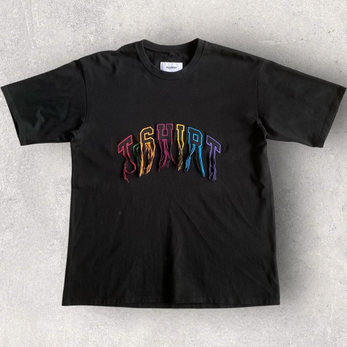 Doublet SS18 Fray Embroidered T Shirt Size US S / EU 44-46 / 1 - 1 Thumbnail