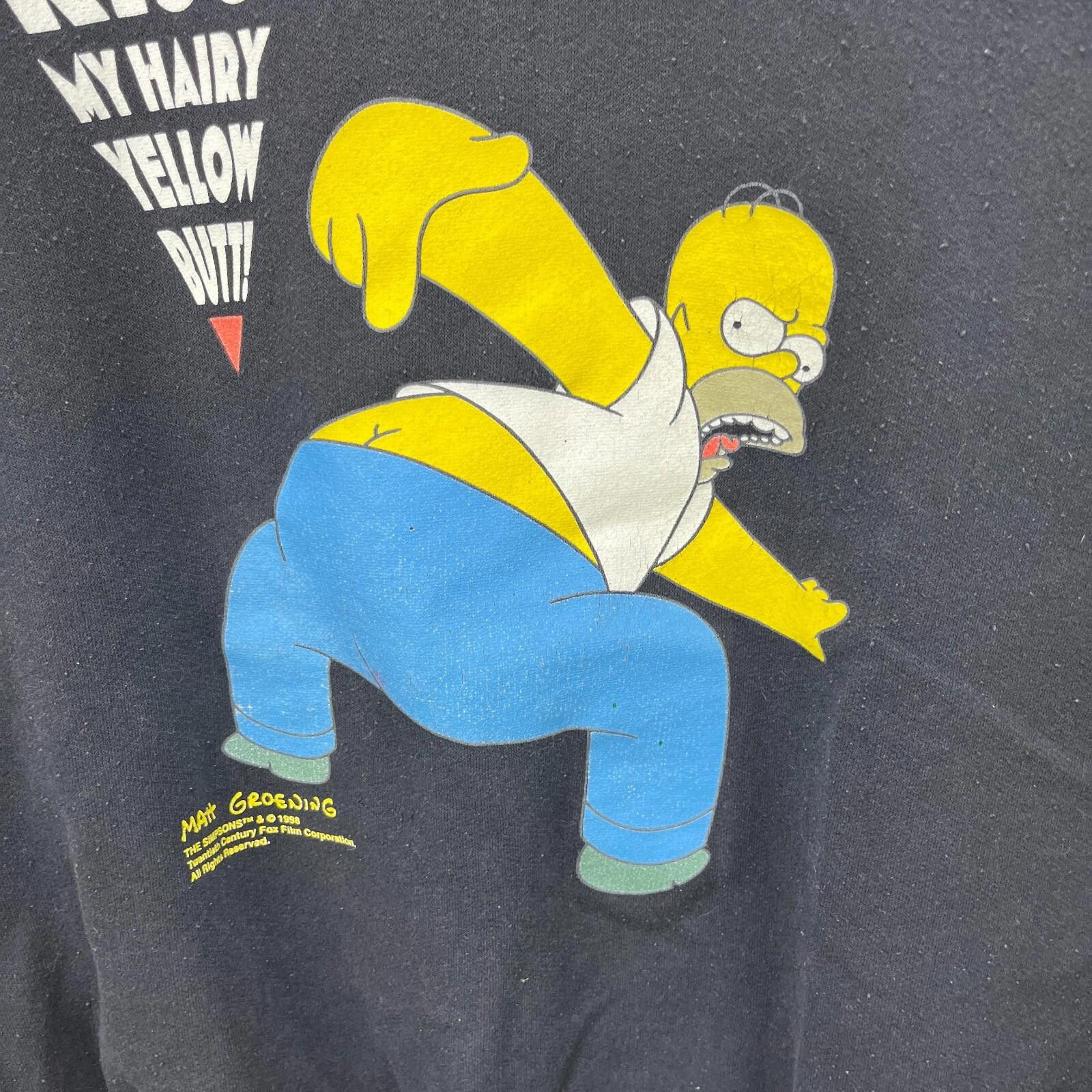 The Simpsons Vintage 90s Homer Simpson Sweatshirt Large XL Kiss MY Size US L / EU 52-54 / 3 - 3 Thumbnail