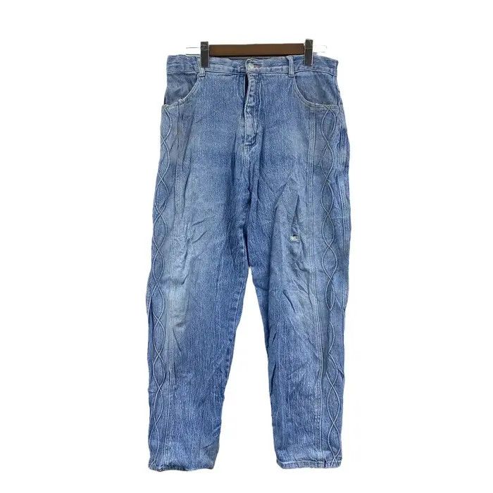 Vtg JAPANESE DENIM ART Indigo Distress Season Jeans Pant