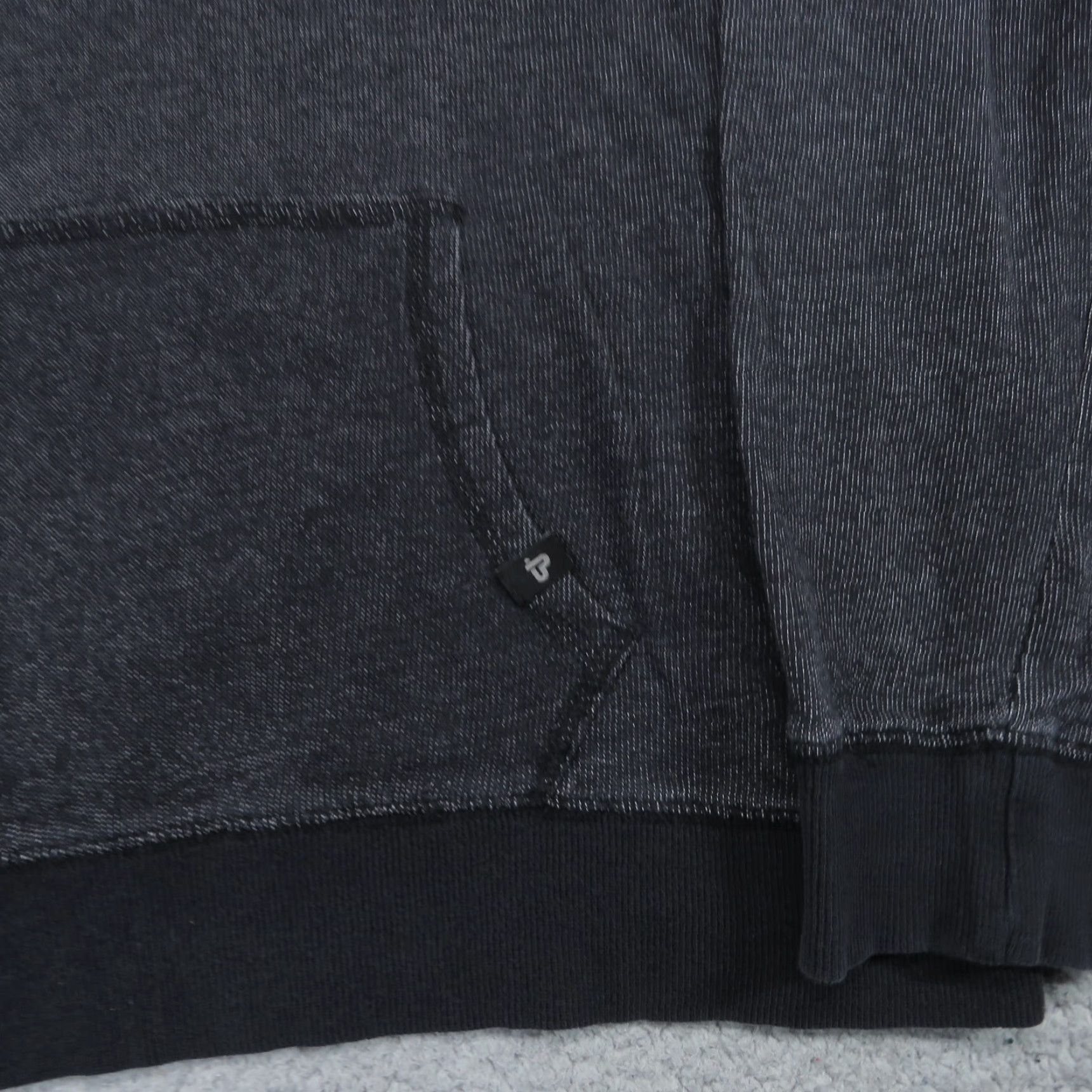 Vintage Pact Organic Hoodie Mens Large Charcoal Grey Terry Fleece Knit Hooded Pullover Size US L / EU 52-54 / 3 - 4 Thumbnail