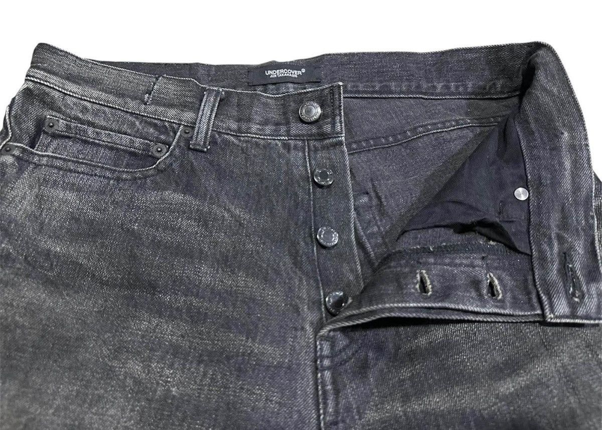 Japanese Brand × Jun Takahashi × Undercover 🔥Sick Undercover Black Denim Cut Off Distressed Size US 32 / EU 48 - 7 Thumbnail