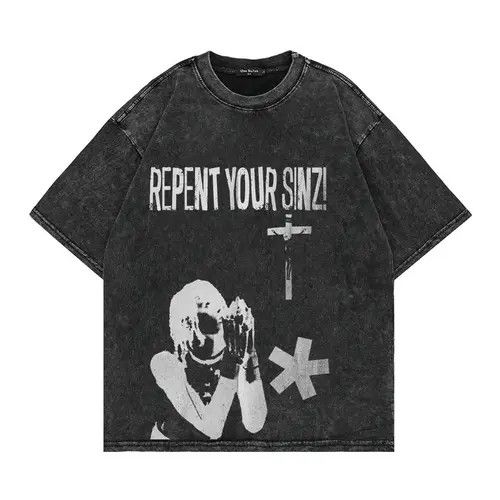 Video Store Apparel #20 Repent Your Sinz Letter Oversized Size US L / EU 52-54 / 3 - 5 Thumbnail