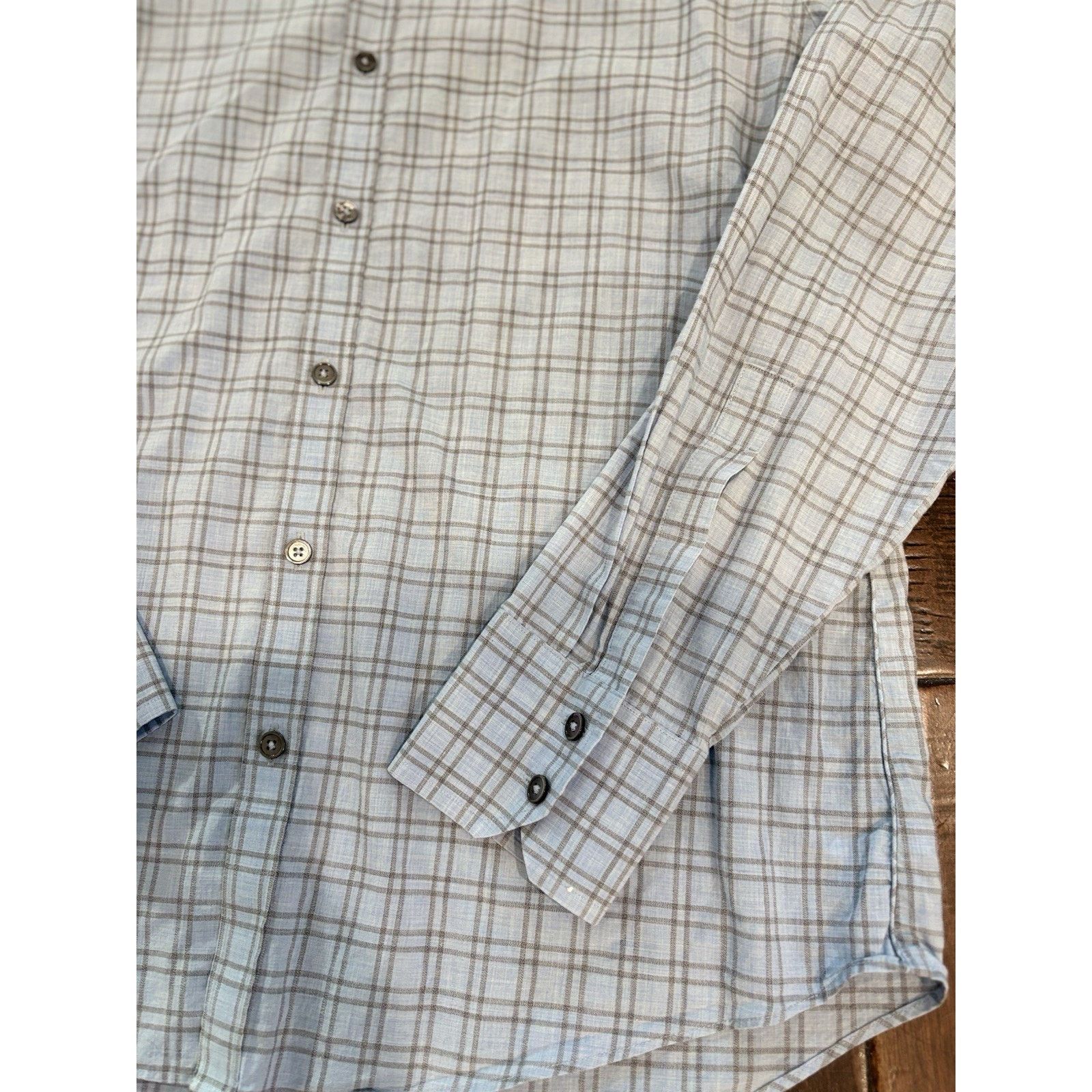 Zachary Prell Zachary Prell 100% Cotton Blue Button Down Men's Plaid Shirt Size US M / EU 48-50 / 2 - 12 Thumbnail